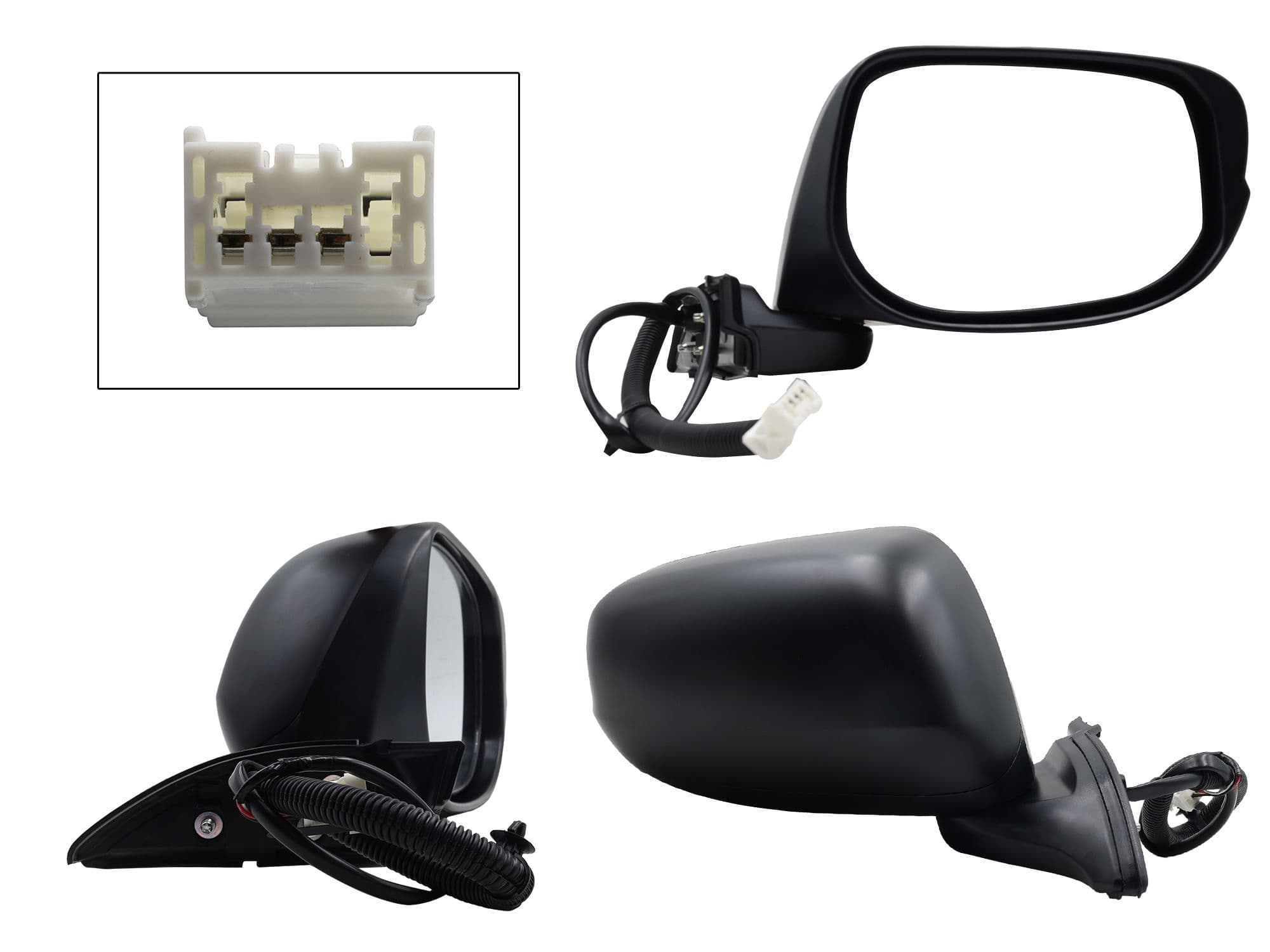 Espejo Derecho Honda FIT 2009-2014 3 Pines Eléctrico Para Pintar