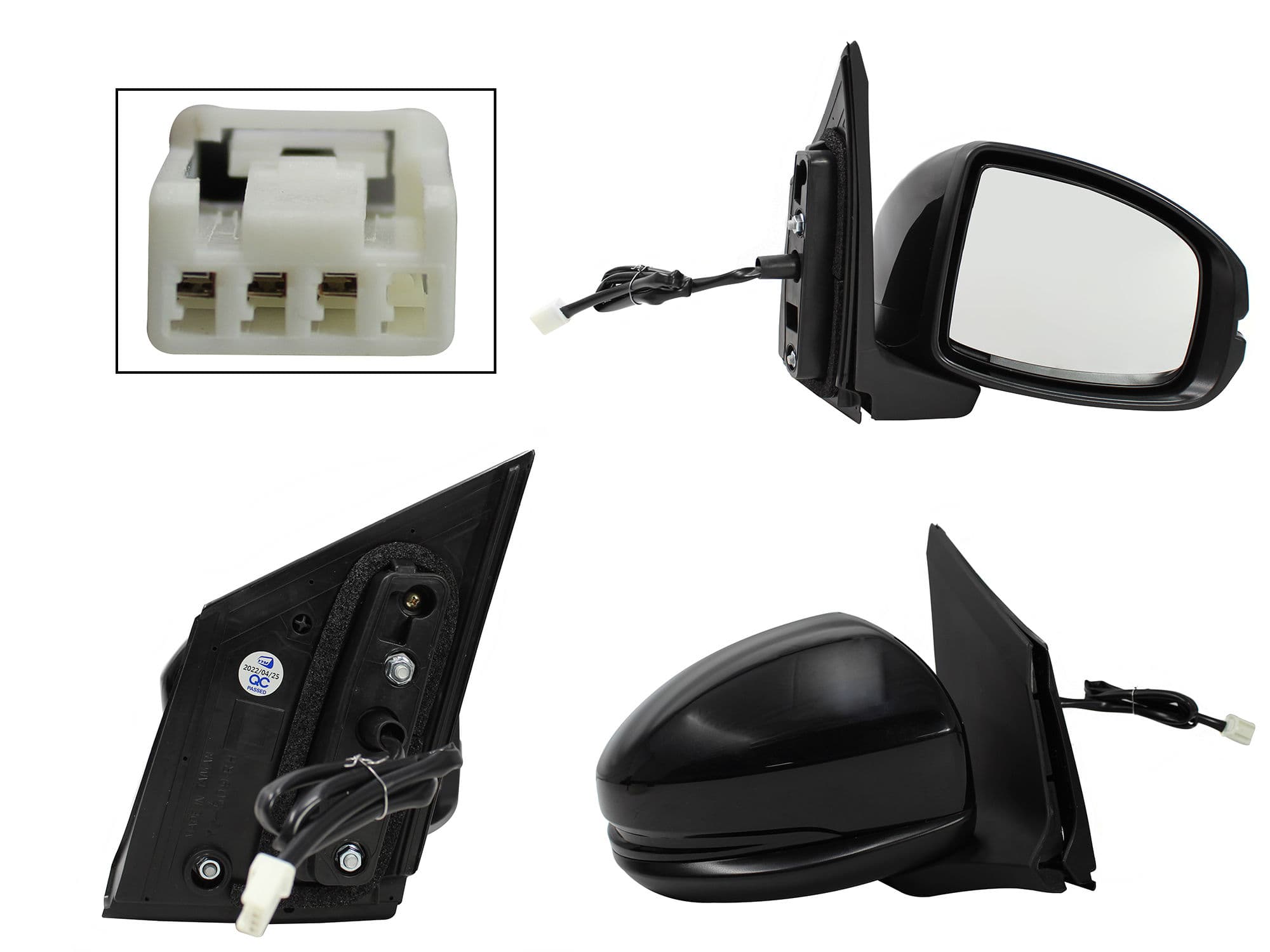 Espejo Derecho Honda CITY 2014-2020 3 Pines Eléctrico Para Pintar