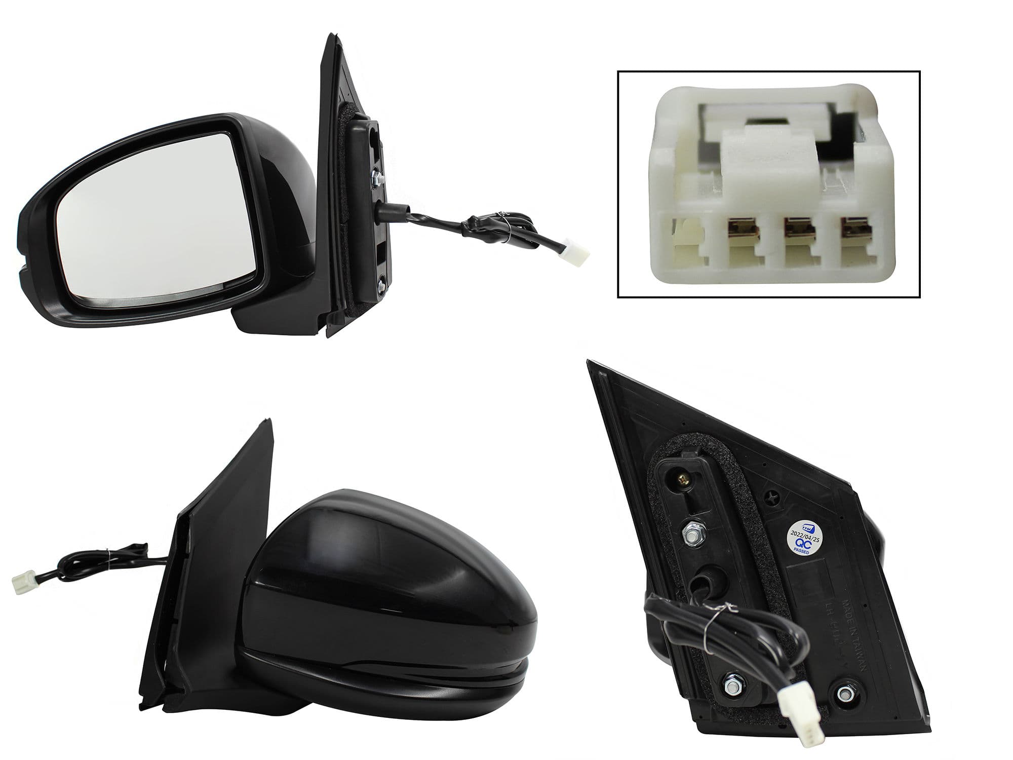 Espejo Izquierdo Honda CITY 2014-2020 3 Pines Eléctrico Para Pintar
