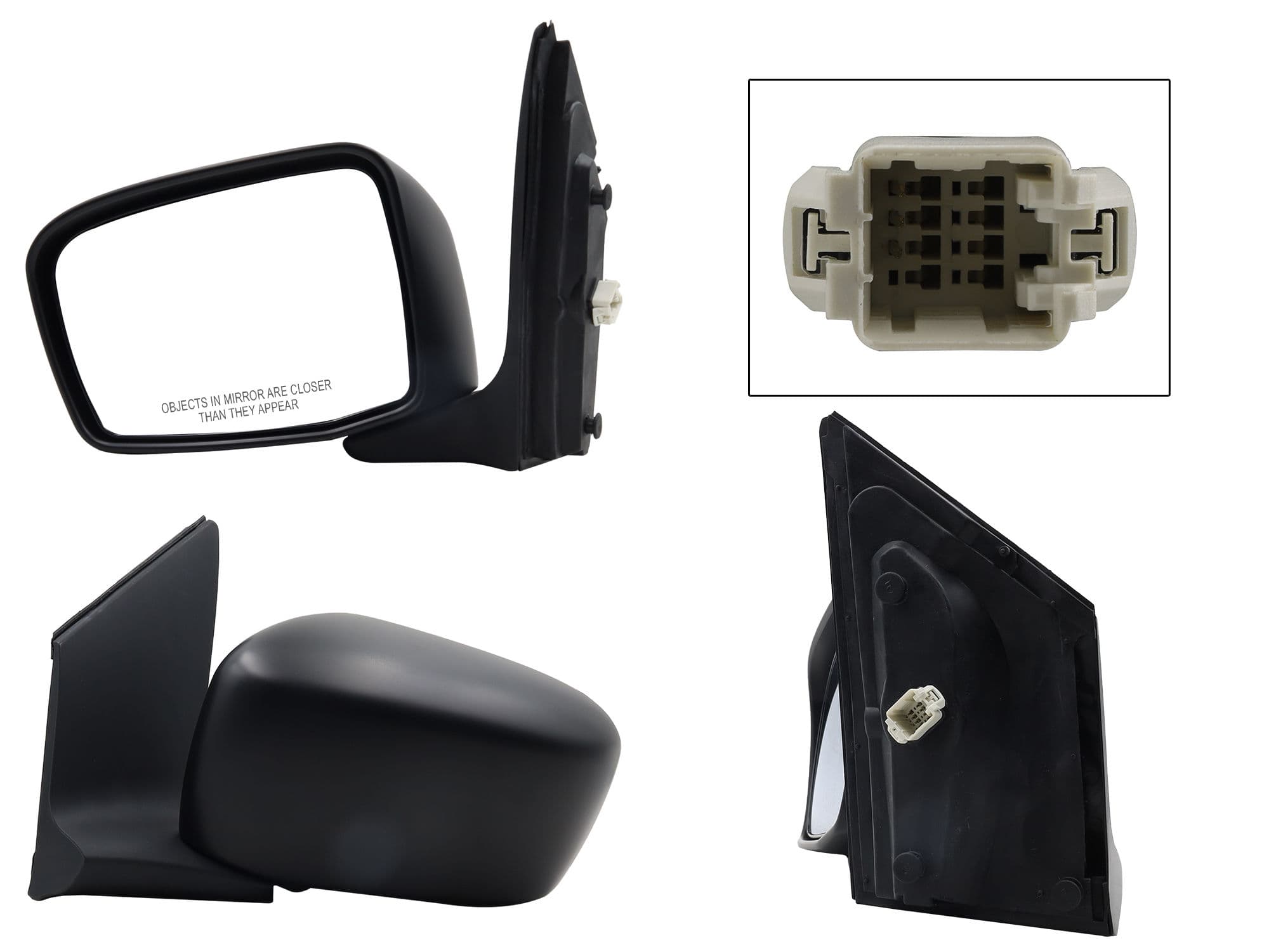 Espejo Izquierdo Honda Odyssey 2005-2010 3 Pines Eléctrico Para Pintar