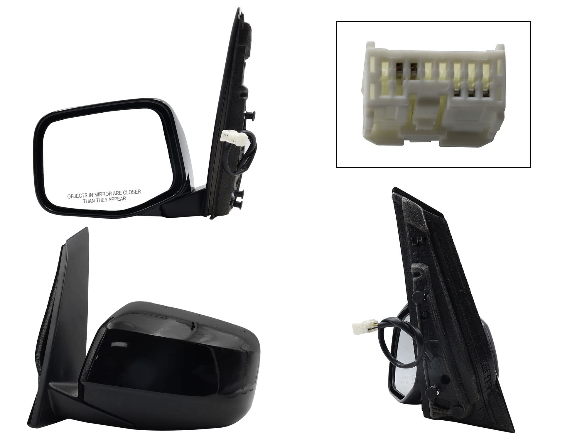 Espejo Izquierdo Honda Odyssey 2011-2013 5 Pines Con Desempañante Eléctrico Para Pintar