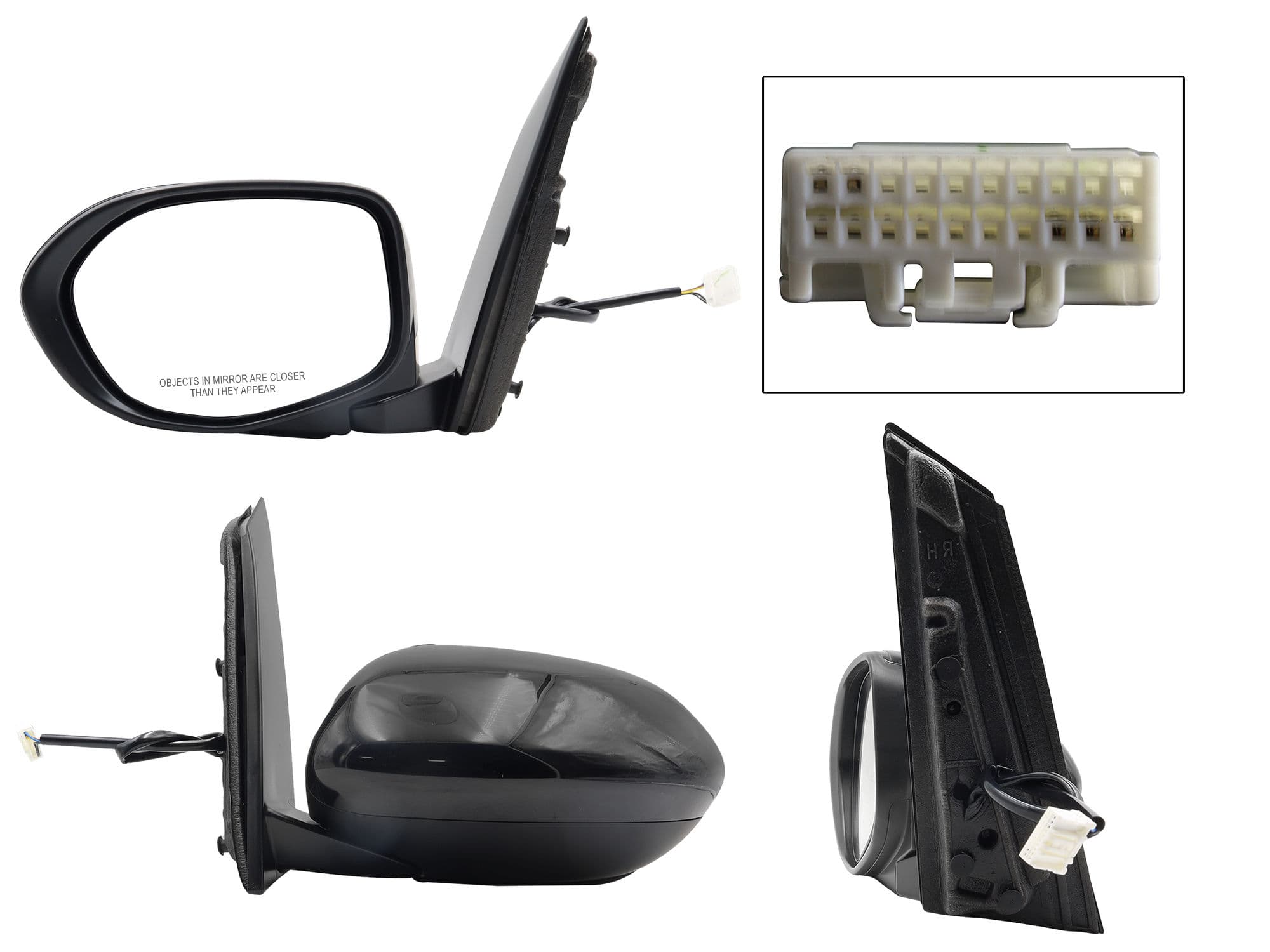 Espejo Izquierdo Honda Odyssey 2014-2017 5 Pines Con Desempañante Eléctrico Para Pintar