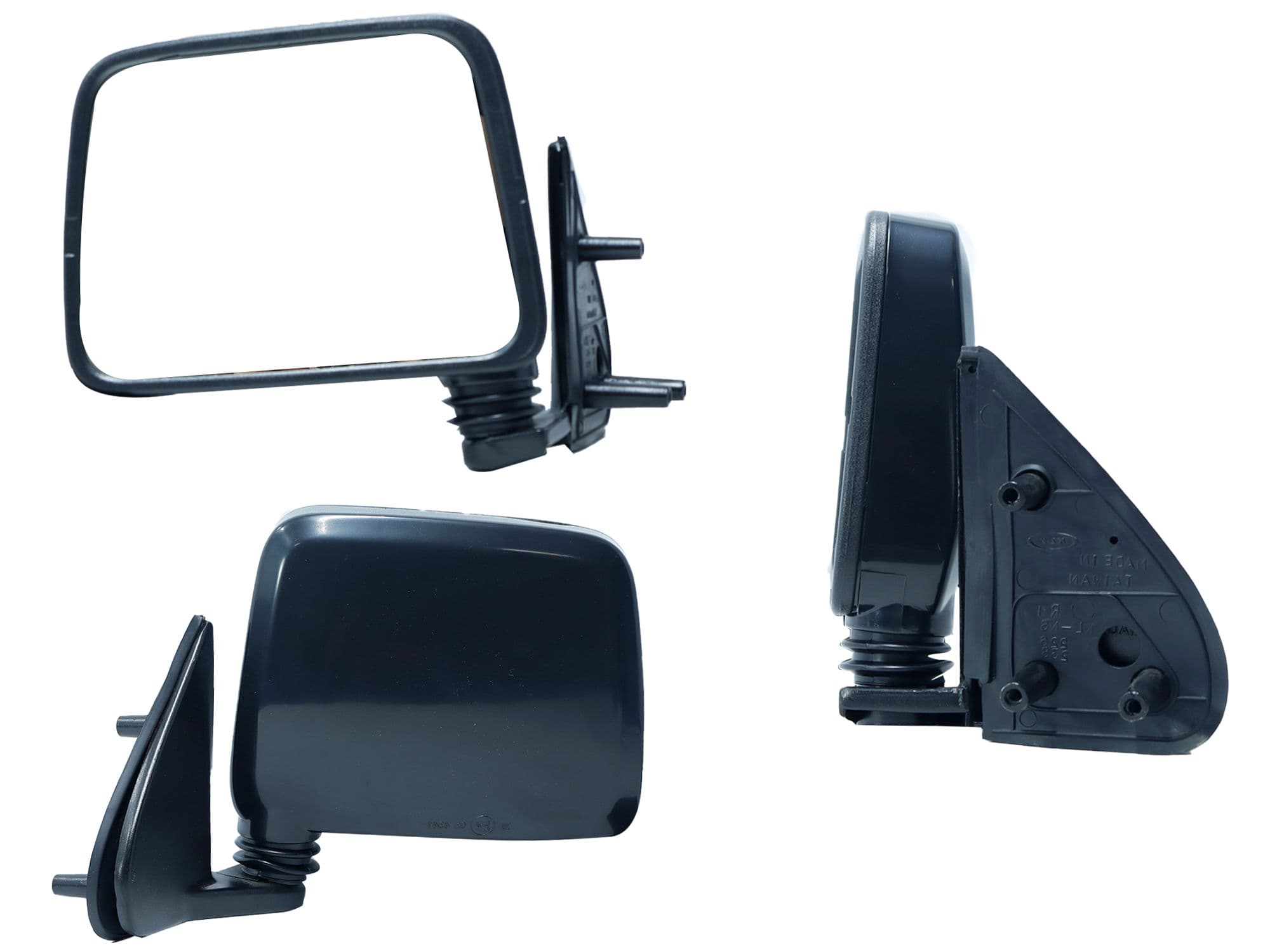 Espejo Izquierdo Nissan D-21 1994-2007 Manual Negro Poroso
