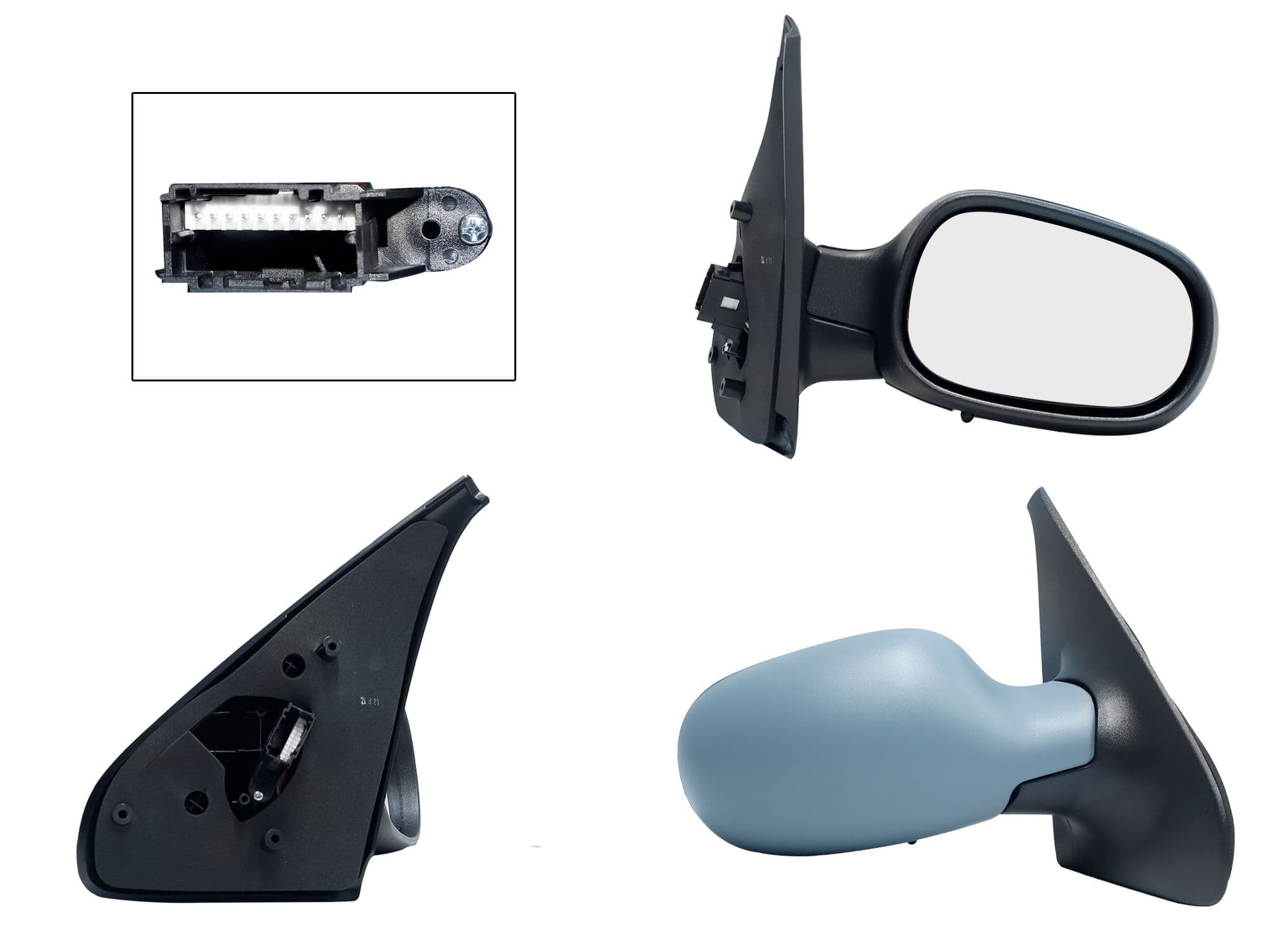 Espejo Derecho Nissan Platina 2002-2010 10 Pines Eléctrico Para Pintar