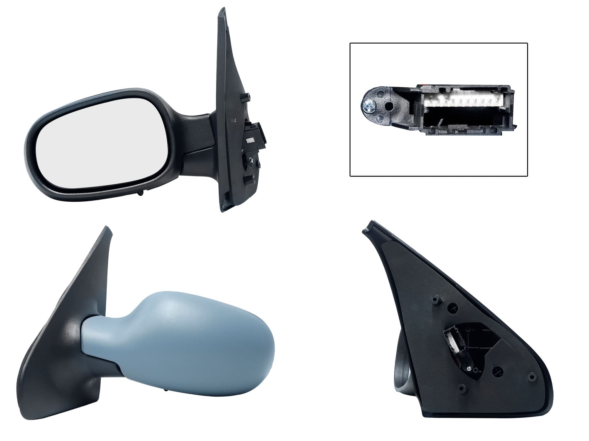 Espejo Izquierdo Nissan Platina 2002-2010 10 Pines Eléctrico Para Pintar