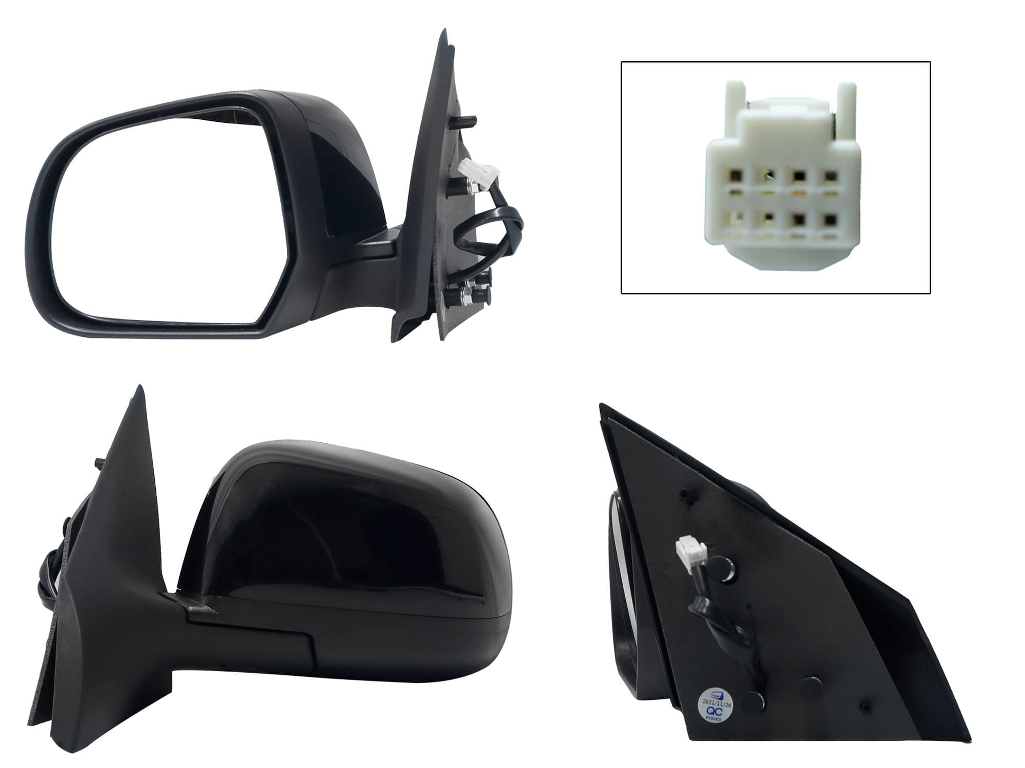 Espejo Izquierdo Nissan Versa 2012-2014 3 Pines Eléctrico Para Pintar