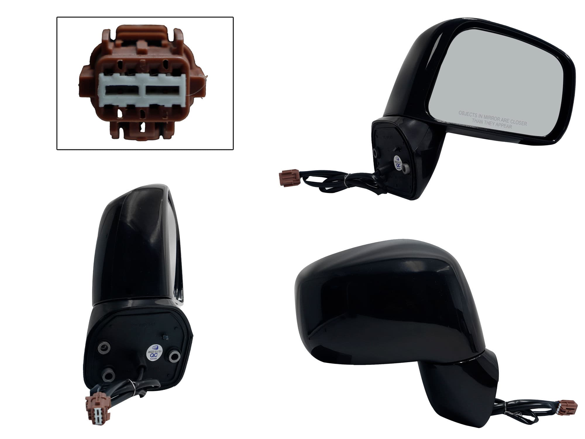 Espejo Derecho Nissan Tiida 2006-2017 3 Pines Eléctrico Para Pintar