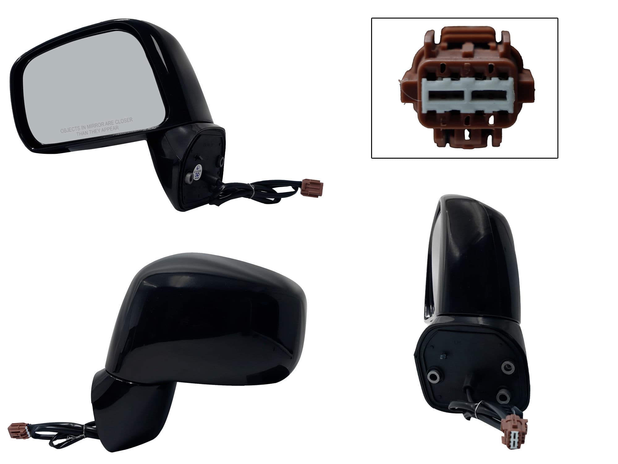 Espejo Izquierdo Nissan Tiida 2006-2017 3 Pines Eléctrico Para Pintar