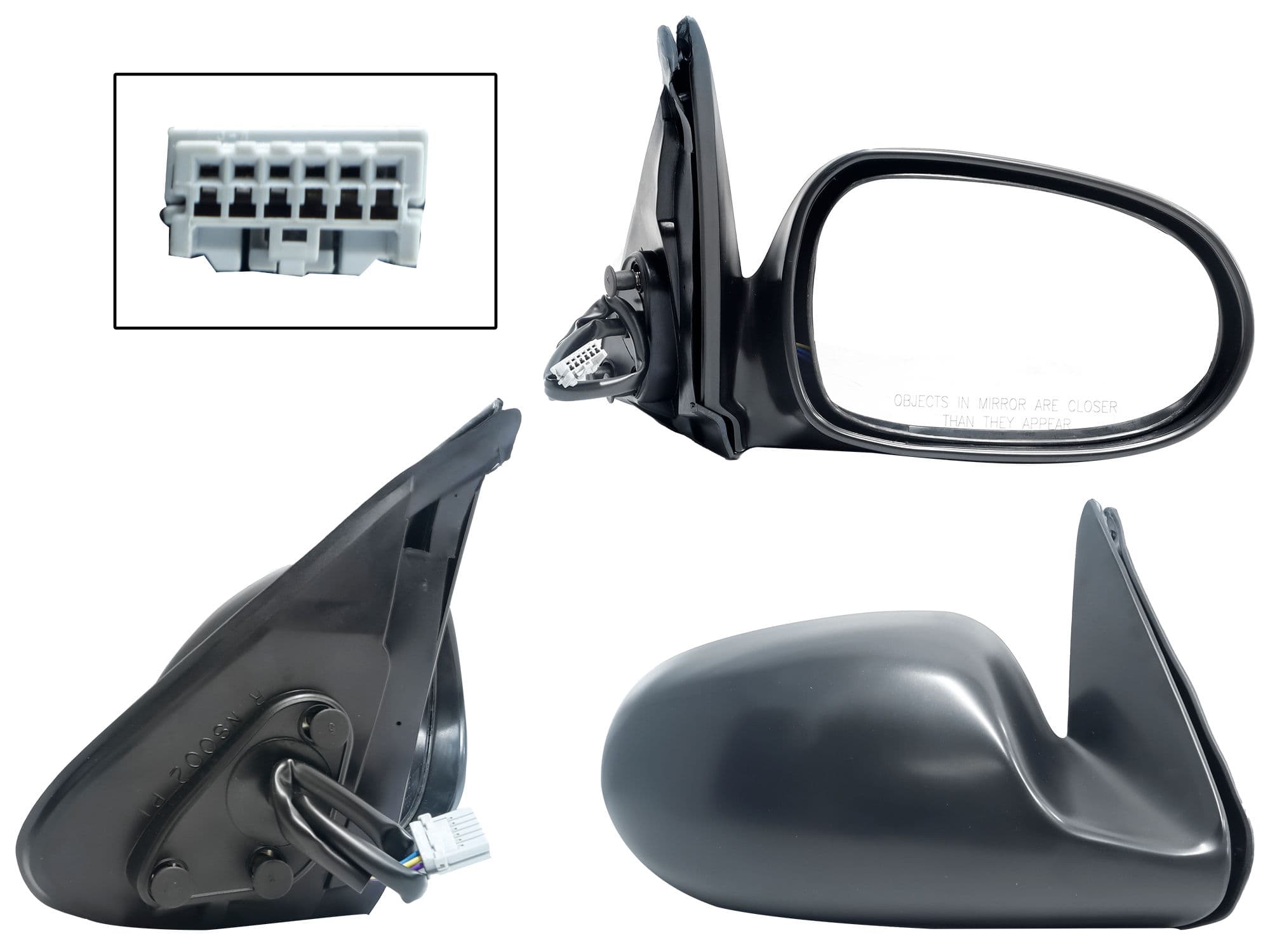 Espejo Derecho Nissan Sentra B-15 2001-2006 3 Pines Eléctrico Para Pintar