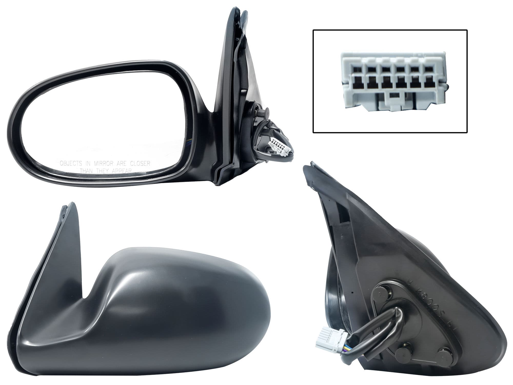 Espejo Izquierdo Nissan Sentra B-15 2001-2006 3 Pines Eléctrico Para Pintar