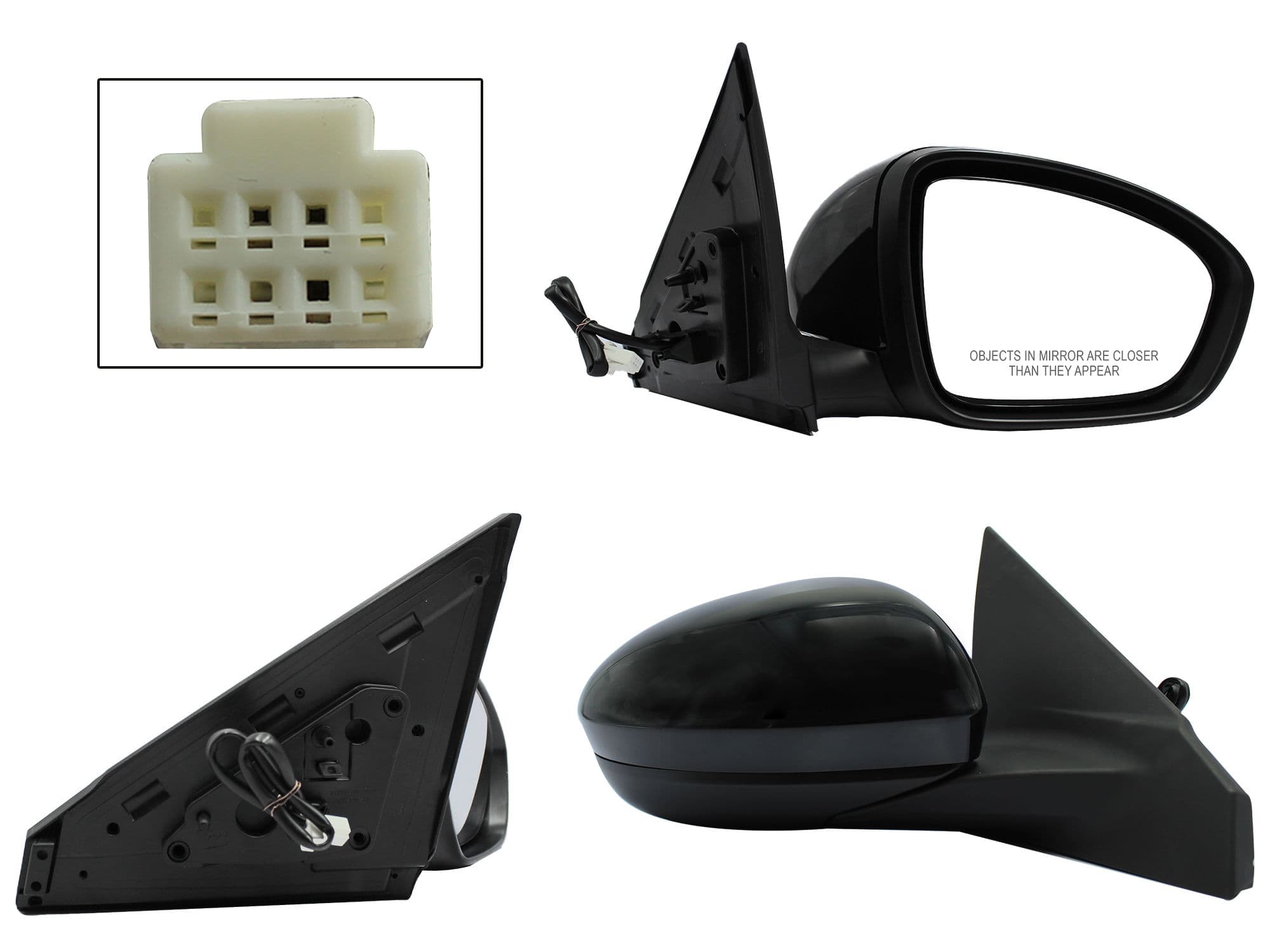 Espejo Derecho Nissan Sentra B-18 2021-2025 3 Pines Eléctrico Para Pintar