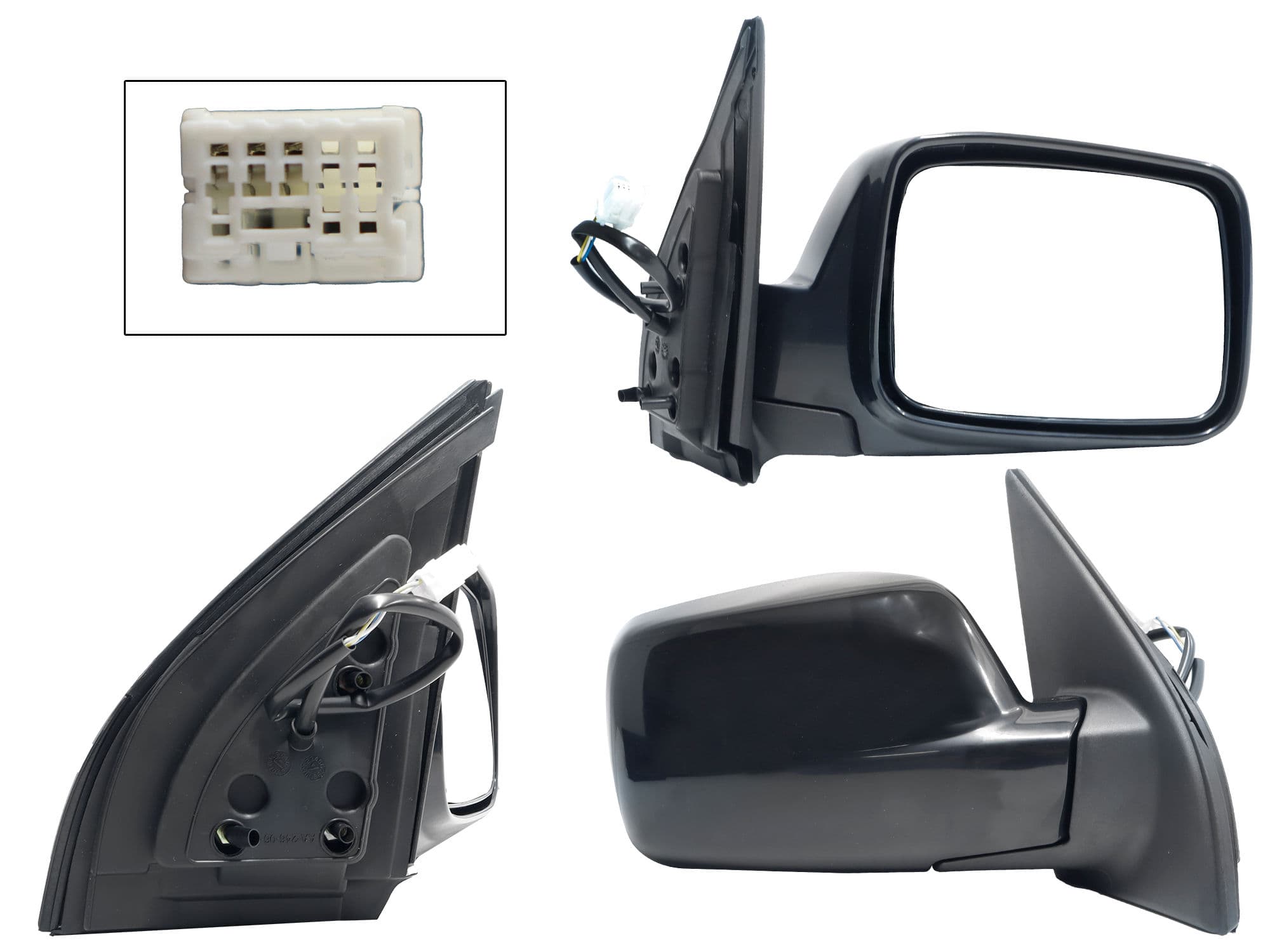 Espejo Derecho Nissan X-trail 2002-2007 3 Pines Eléctrico Para Pintar