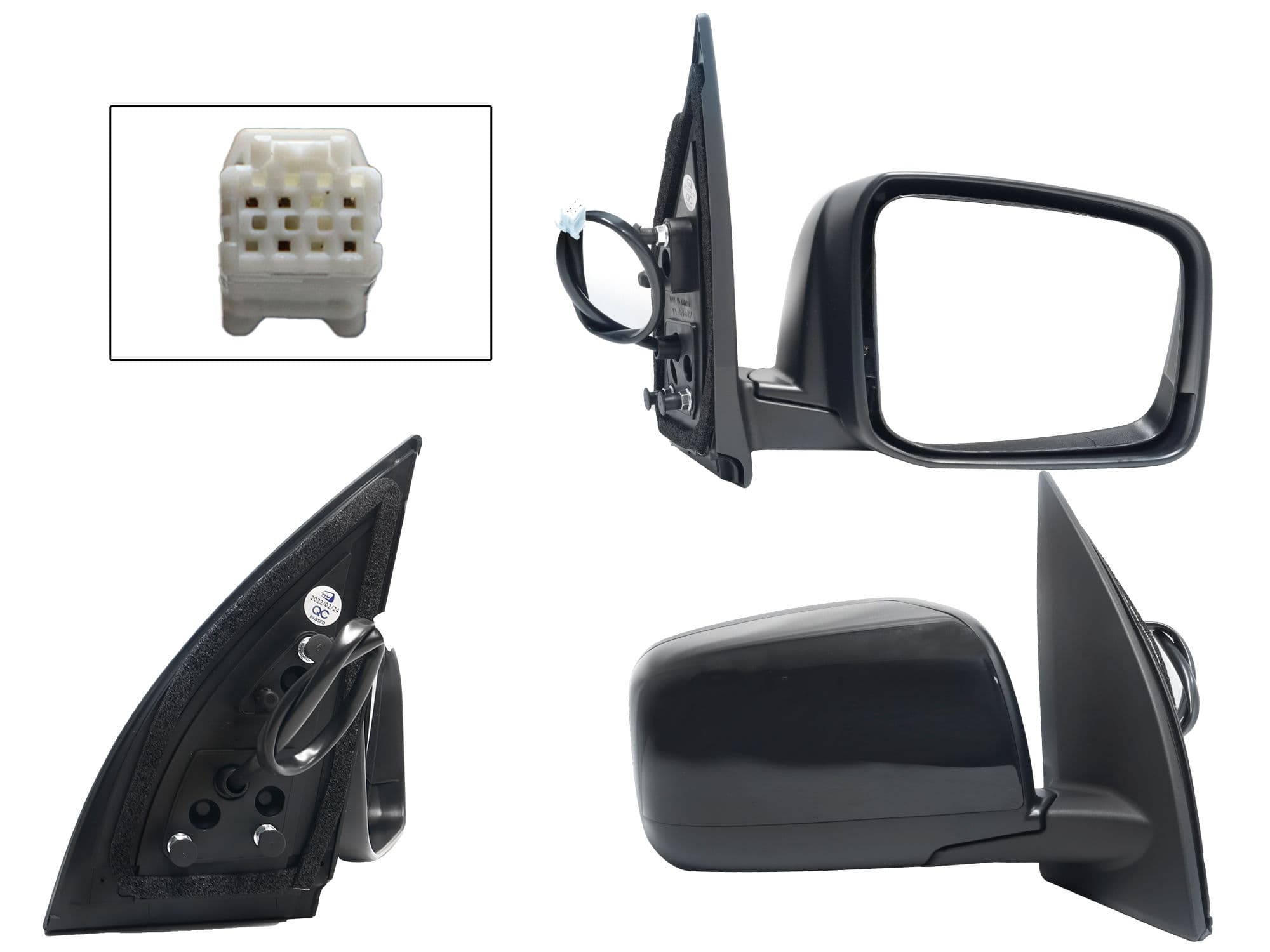 Espejo Derecho Nissan X-trail 2008-2014 5 Pines Con Desempañante Eléctrico Para Pintar