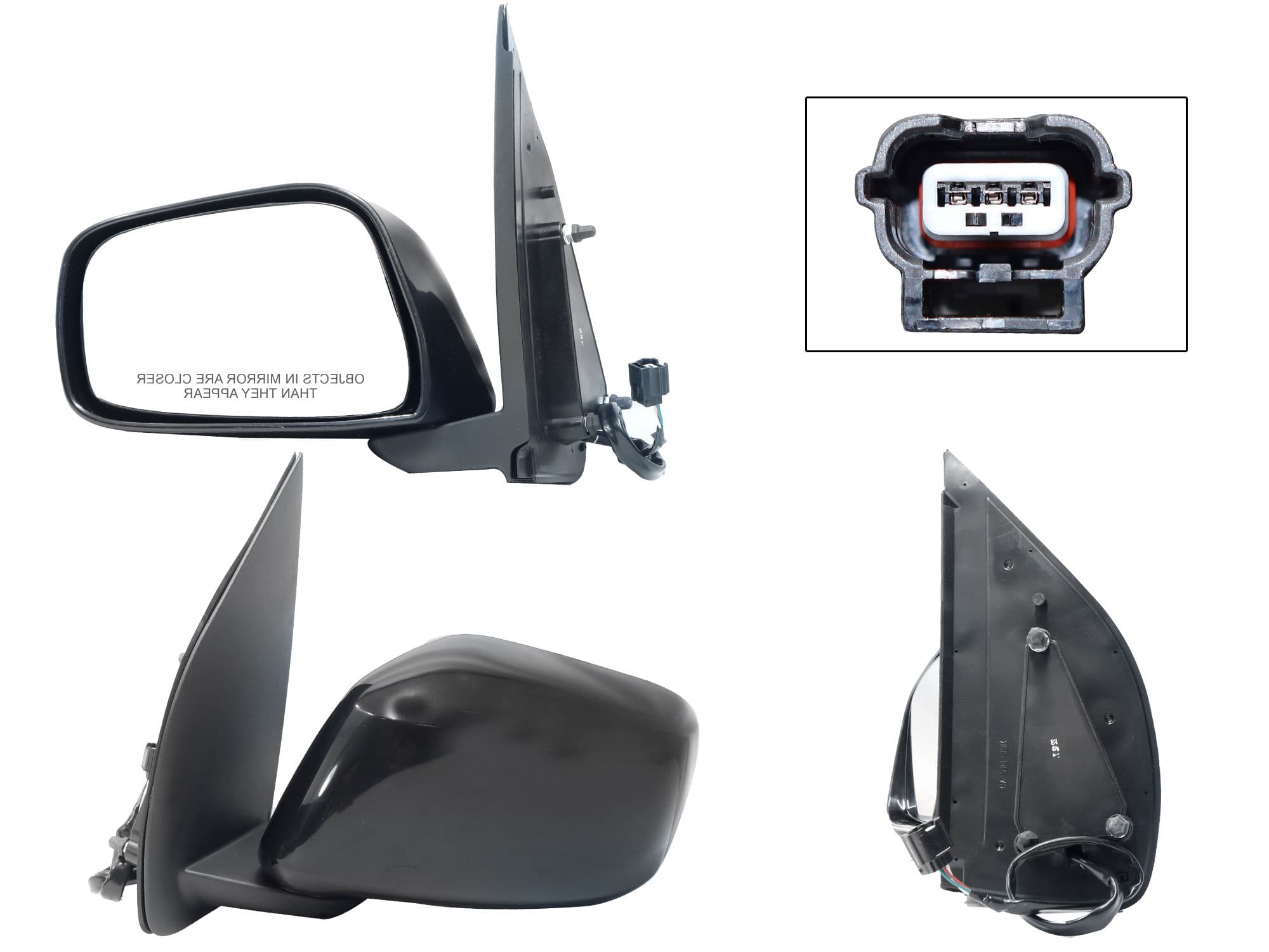 Espejo Izquierdo Nissan Frontier Pro-4x 2005-2019 3 Pines Eléctrico Para Pintar