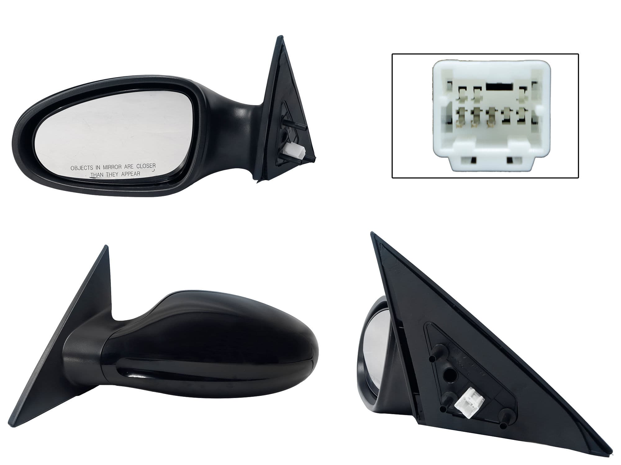 Espejo Izquierdo Nissan Altima 2002-2004 3 Pines Eléctrico Para Pintar