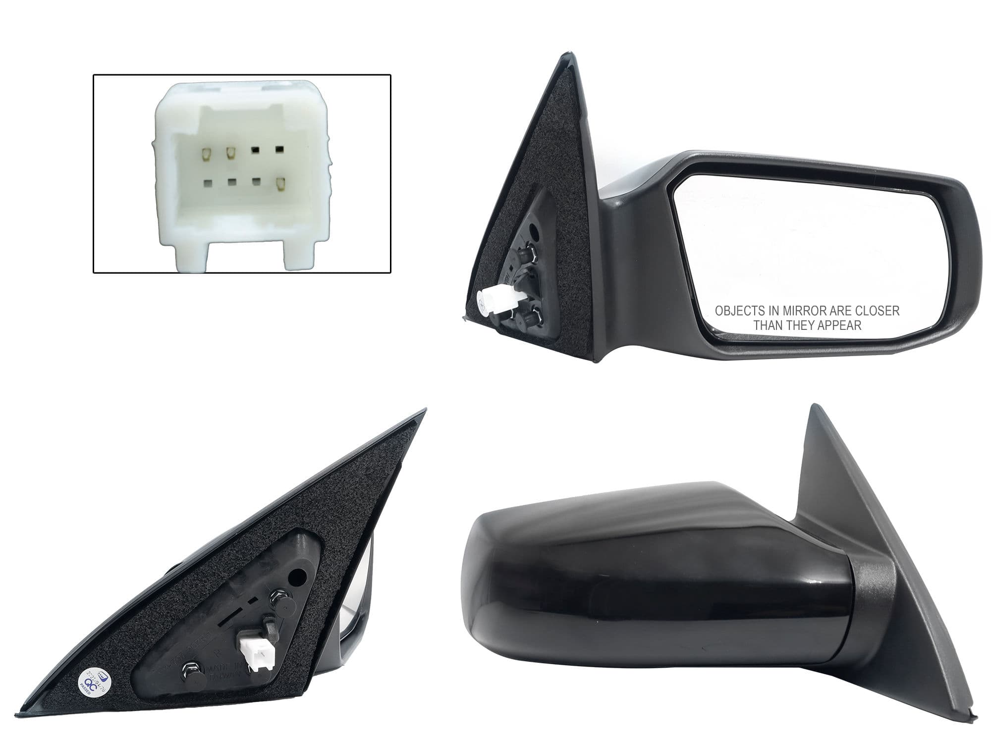 Espejo Derecho Nissan Altima 2007-2012 3 Pines Eléctrico Para Pintar