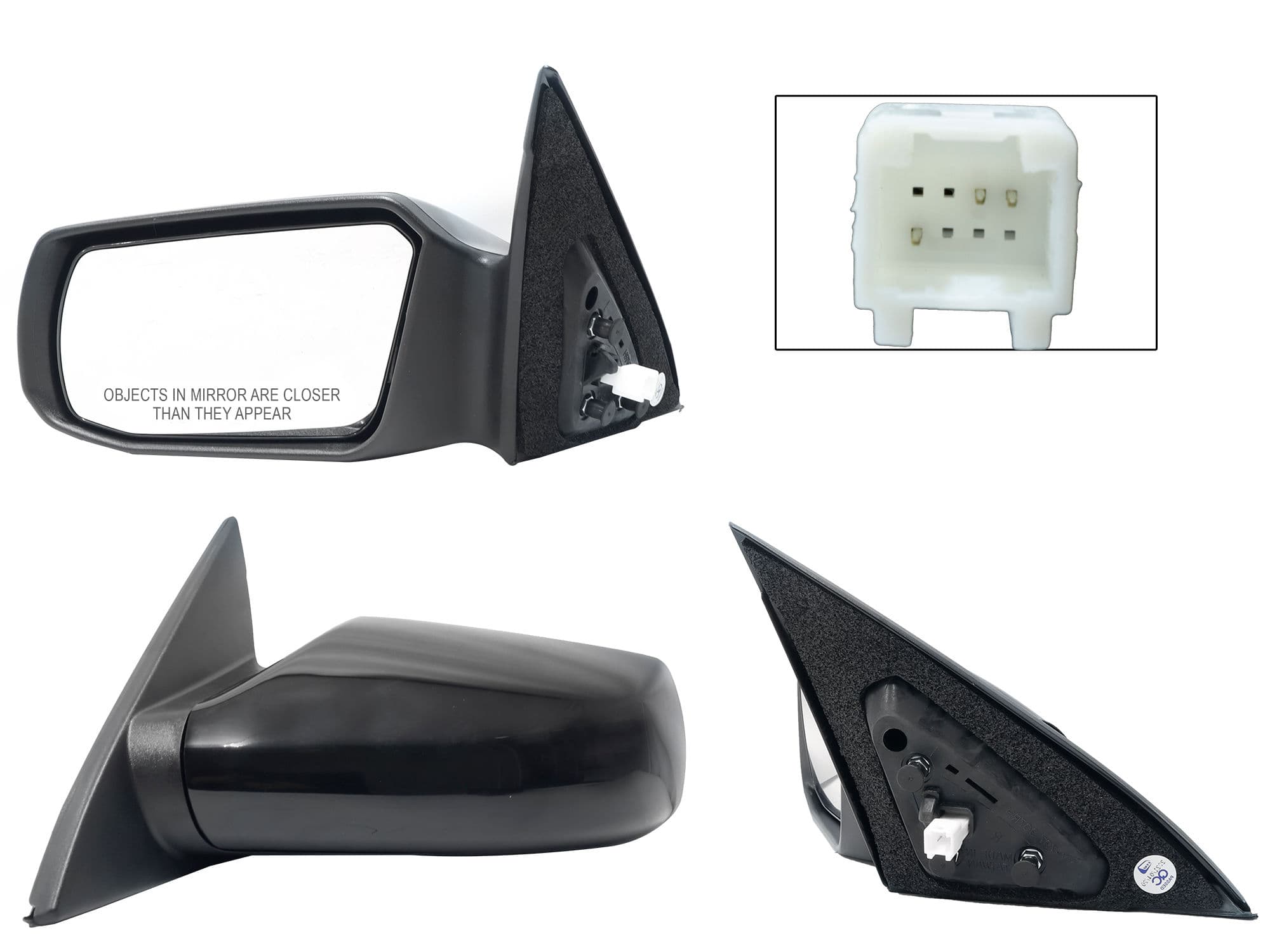 Espejo Izquierdo Nissan Altima 2007-2012 3 Pines Eléctrico Para Pintar