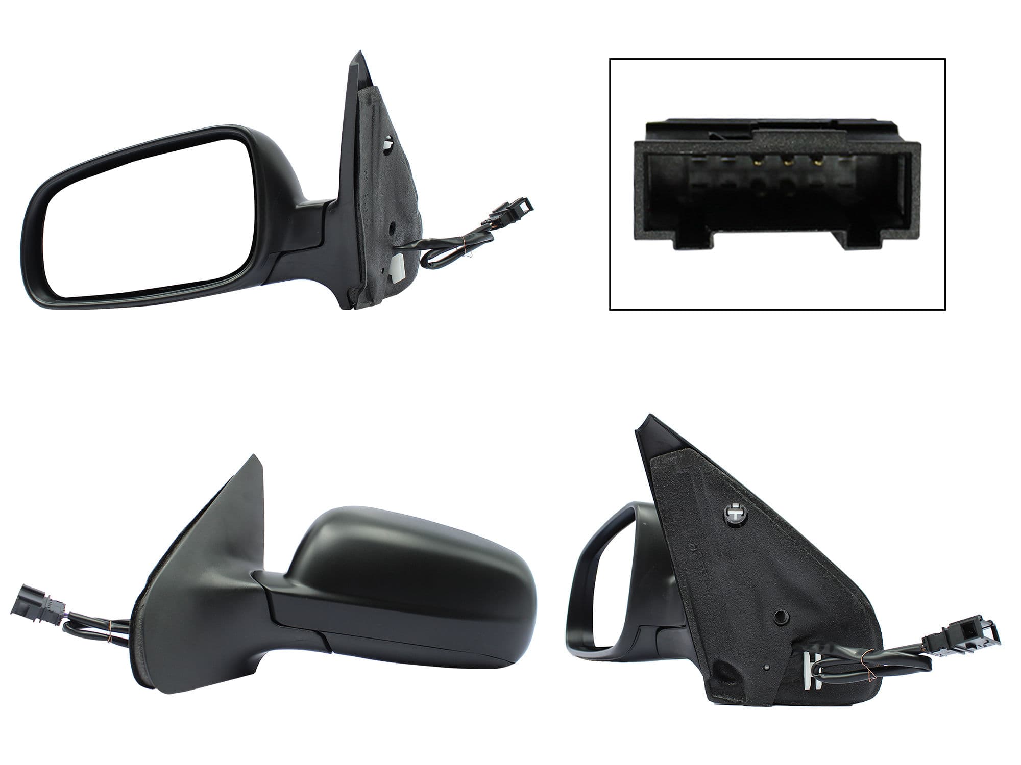 Espejo Izquierdo Volkswagen Jetta/golf A4/clasico 1999-2015 5 Pines Eléctrico Para Pintar
