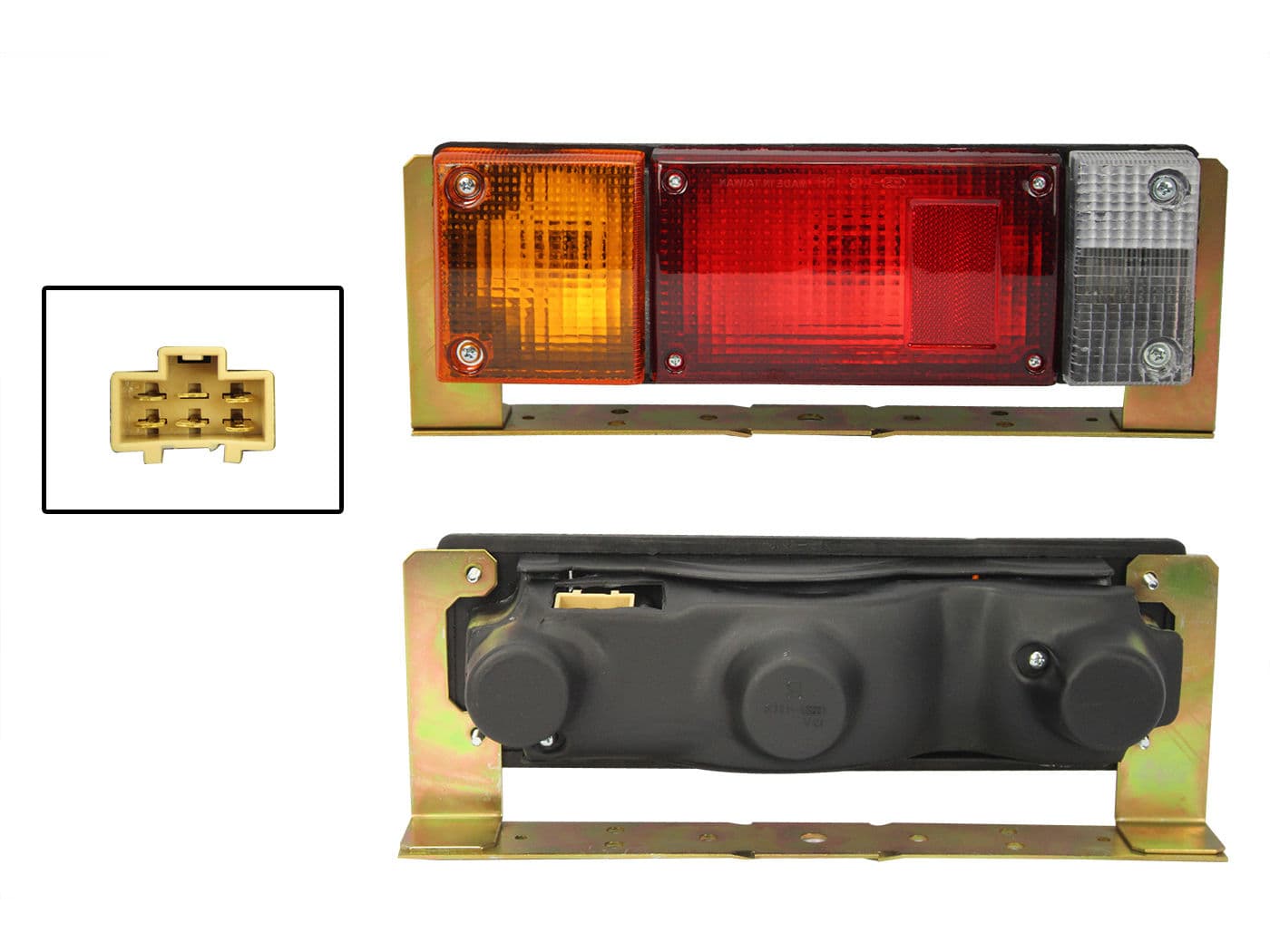 Calavera Izquierda Nissan D-21 1994-2007 Con Arnés Rojo Blanco Ámbar