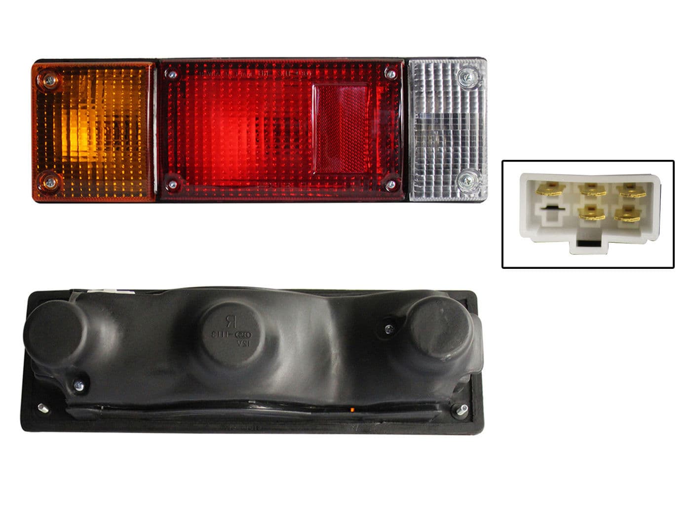 Calavera Izquierda Nissan D-21 1994-2007 Sin Arnés Rojo Blanco Ámbar