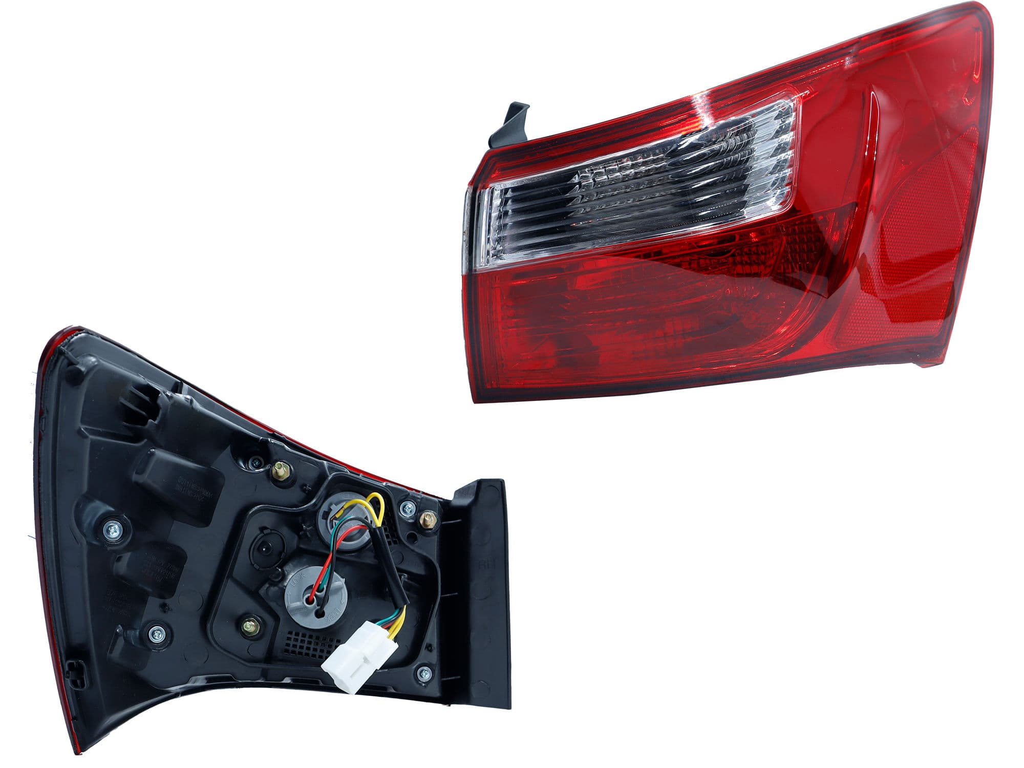 Calavera Derecha Exterior KIA RIO 4 Puertas 2016-2017 Con Arnés Rojo Blanco
