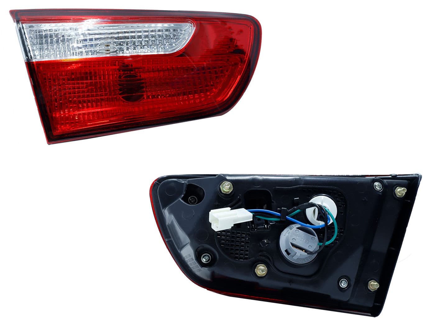 Calavera Izquierda Interior KIA RIO 4 Puertas 2016-2017 Con Arnés Rojo Blanco