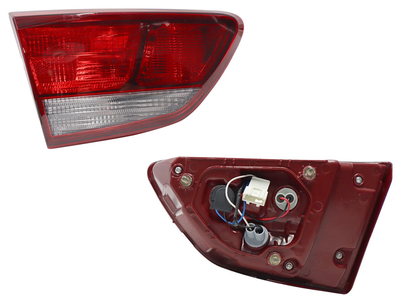 Calavera Izquierda Interior KIA RIO 4 Puertas 2018-2023 Con Arnés Rojo Blanco