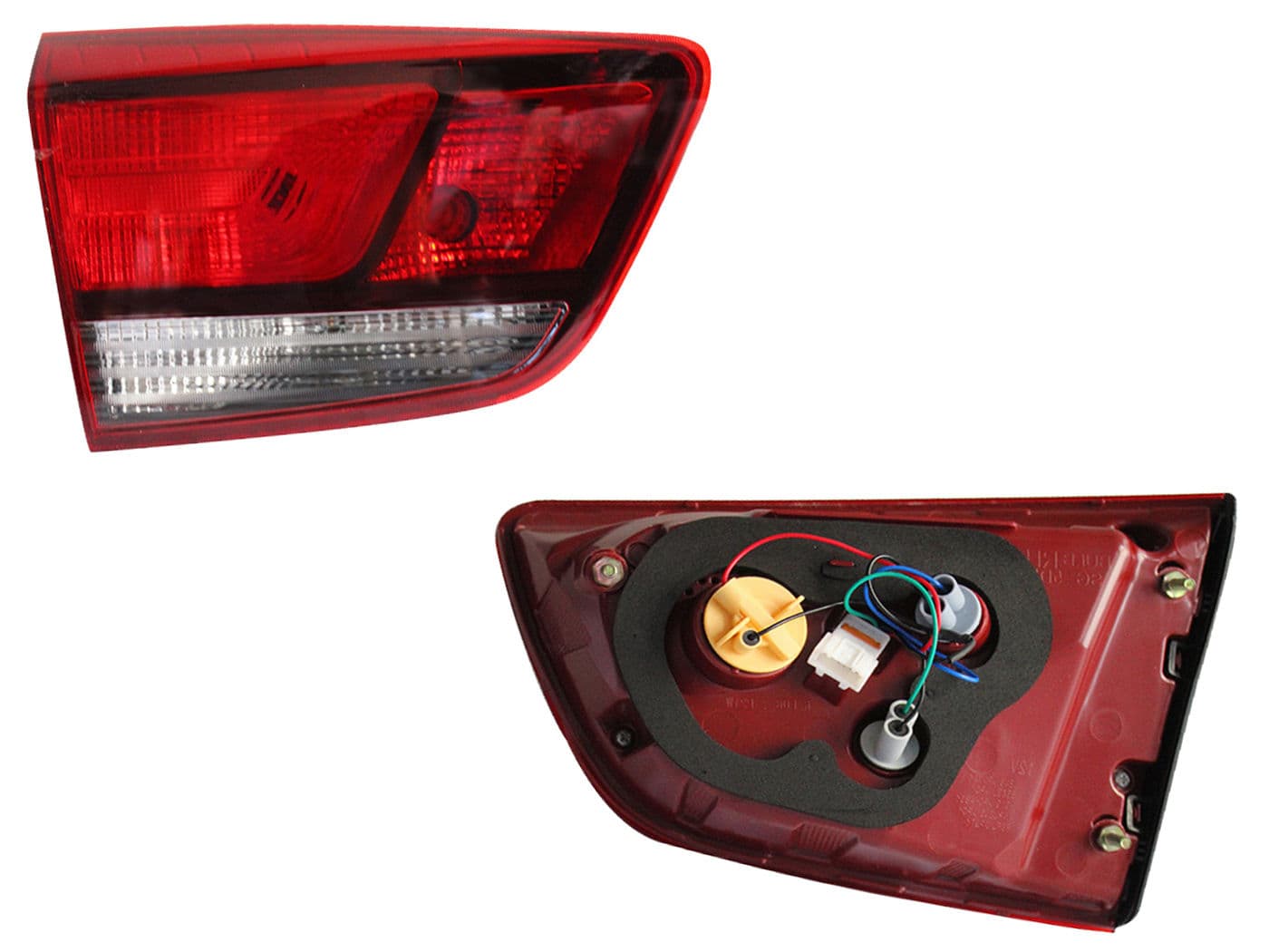 Calavera Izquierda Interior KIA RIO 5 Puertas 2018-2023 Con Arnés Rojo Blanco
