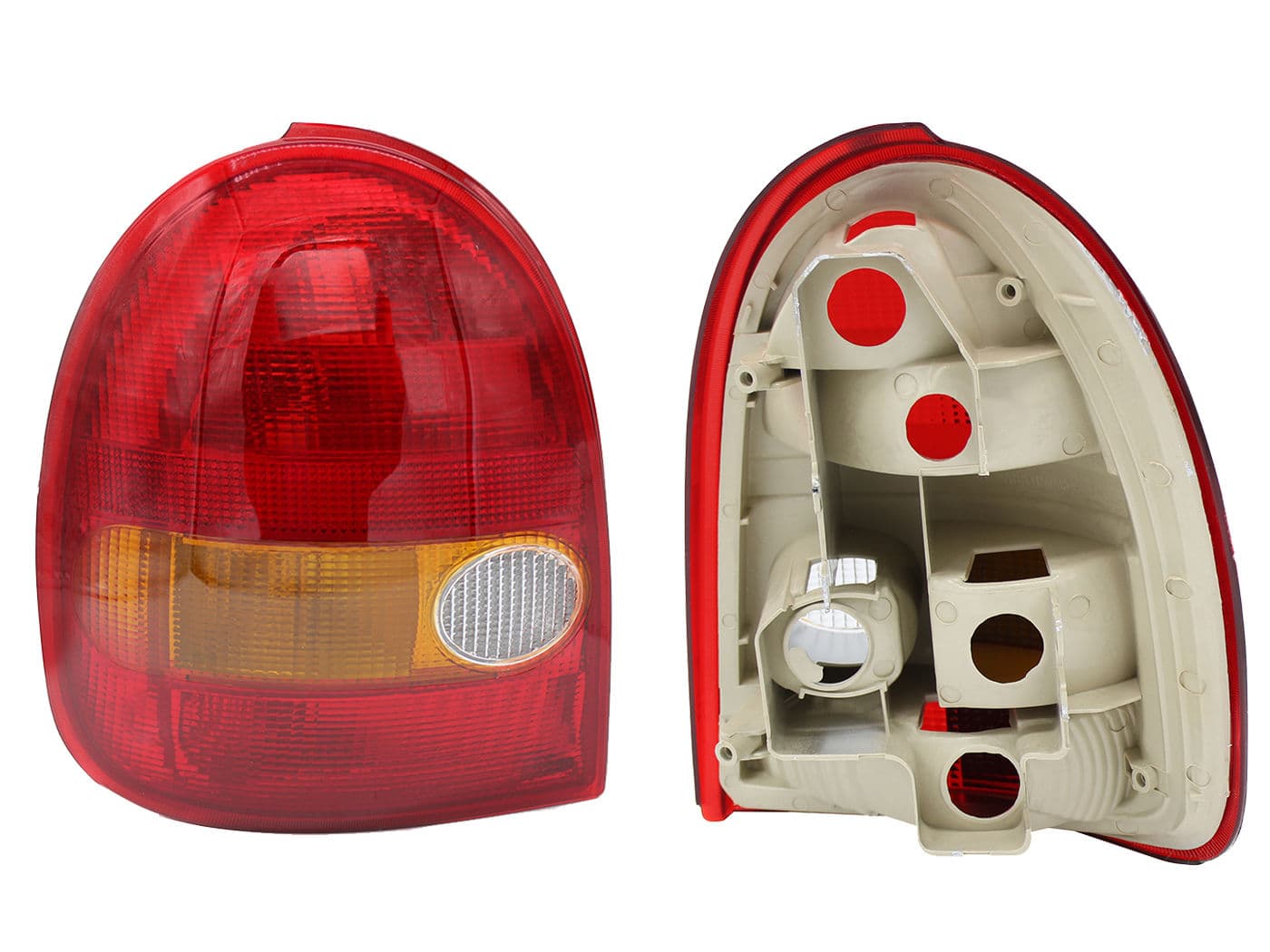 Calavera Izquierda Chevrolet Chevy C-1 3 Puertas 1994-2000 Sin Arnés Rojo Blanco Ámbar