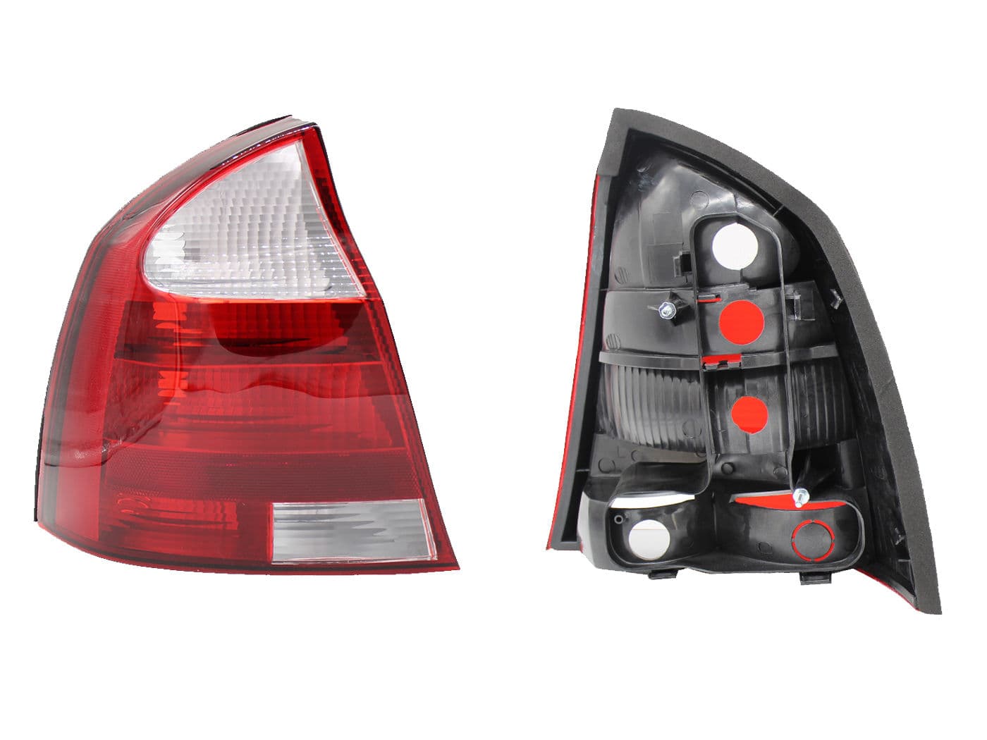 Calavera Izquierda Chevrolet Corsa 4 Puertas 2003-2008 Sin Arnés Rojo Blanco