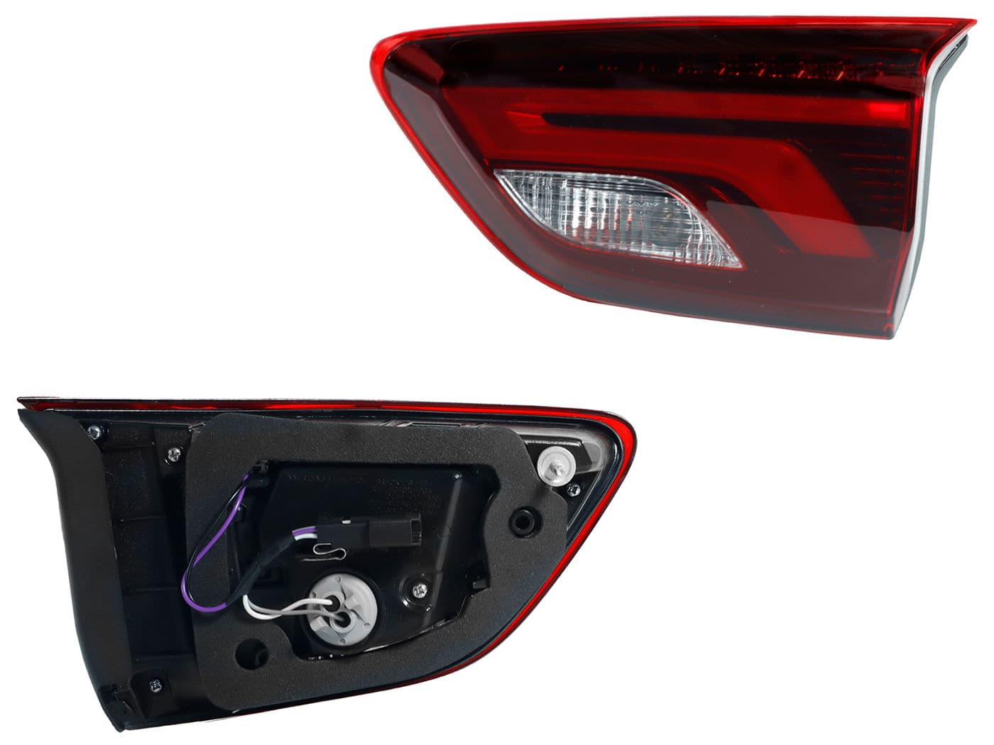 Calavera Derecha Interior Chevrolet ONIX 2020-2025 Con Arnés Con Led Rojo Blanco