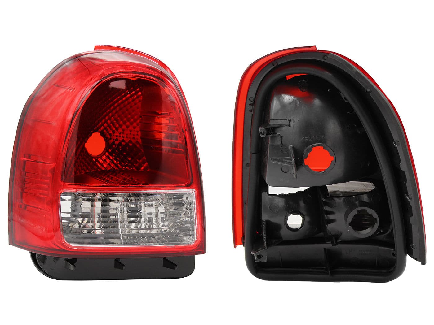 Calavera Izquierda Chevrolet Chevy C-3 3 Puertas 2009-2012 Sin Arnés Rojo Blanco