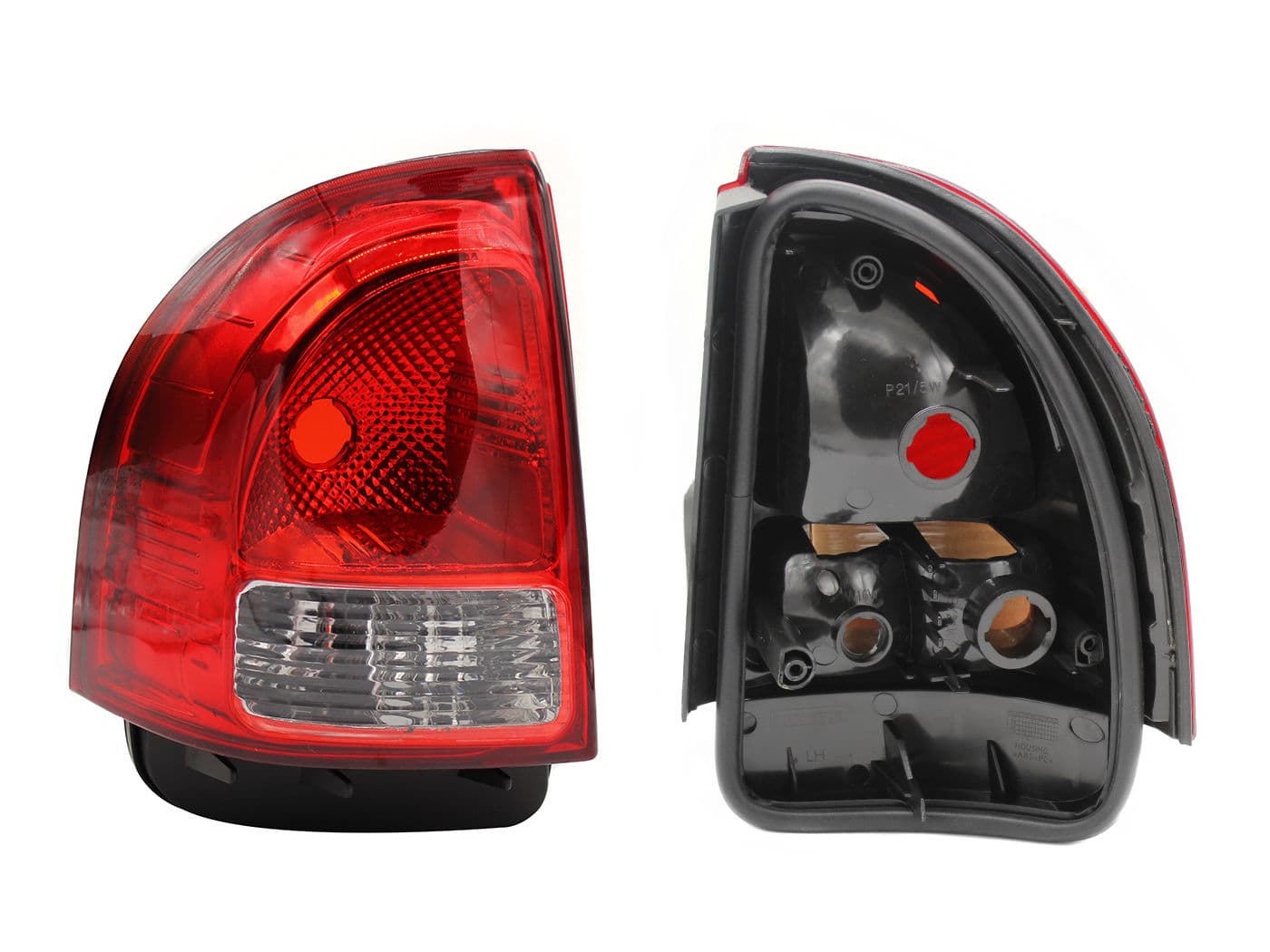 Calavera Izquierda Chevrolet Chevy C-3 4 Puertas 2009-2012 Sin Arnés Rojo Blanco