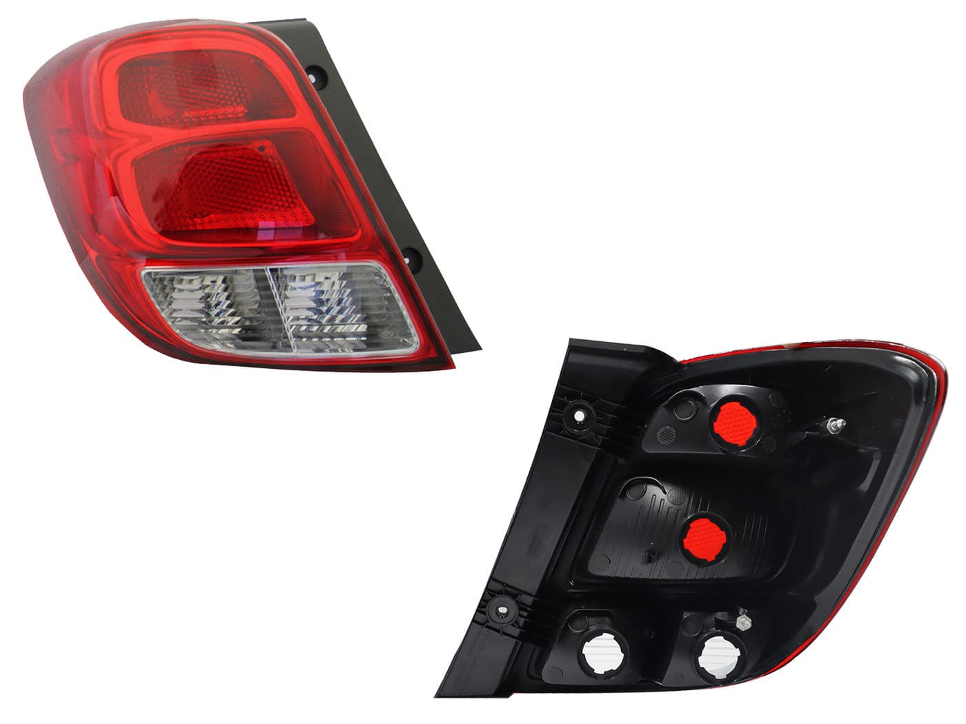 Calavera Izquierda Chevrolet BEAT 4 Puertas 2018-2021 Sin Arnés Rojo Blanco