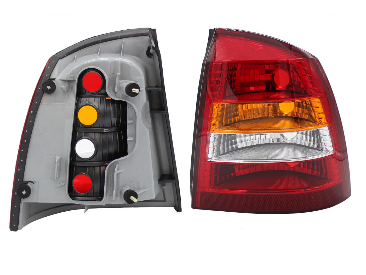 Calavera Derecha Chevrolet Astra 4 Puertas 2000-2003 Sin Arnés Clara Rojo Blanco Ámbar