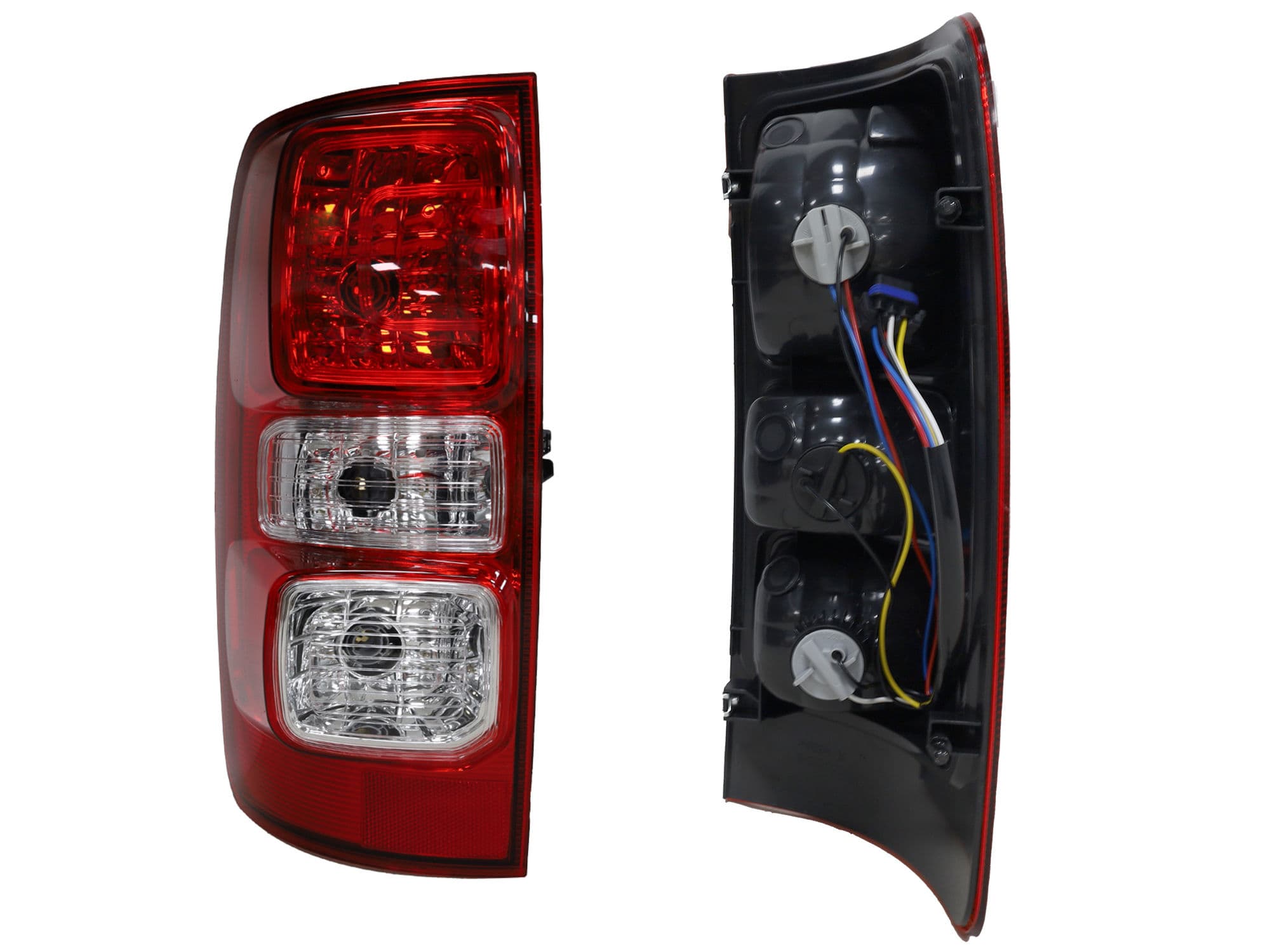 Calavera Izquierda Chevrolet S-10 2015-2017 Con Arnés Rojo Blanco