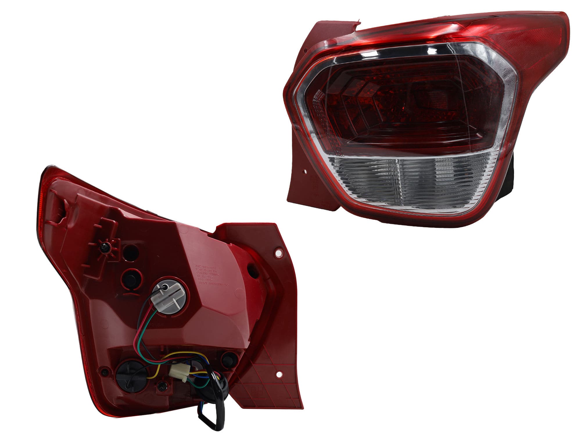 Calavera Derecha Hyundai Grand I-10 4 Puertas 2015-2017 Con Arnés Rojo Blanco
