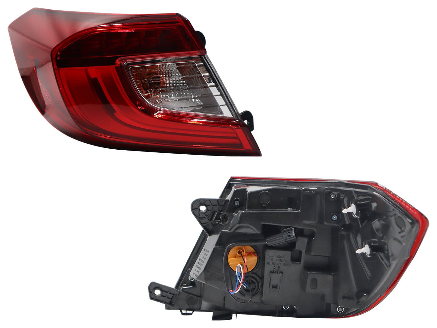Calavera Izquierda Exterior Honda Accord Sport 4 Puertas 2018-2022 Con Arnés Con Led Rojo Blanco