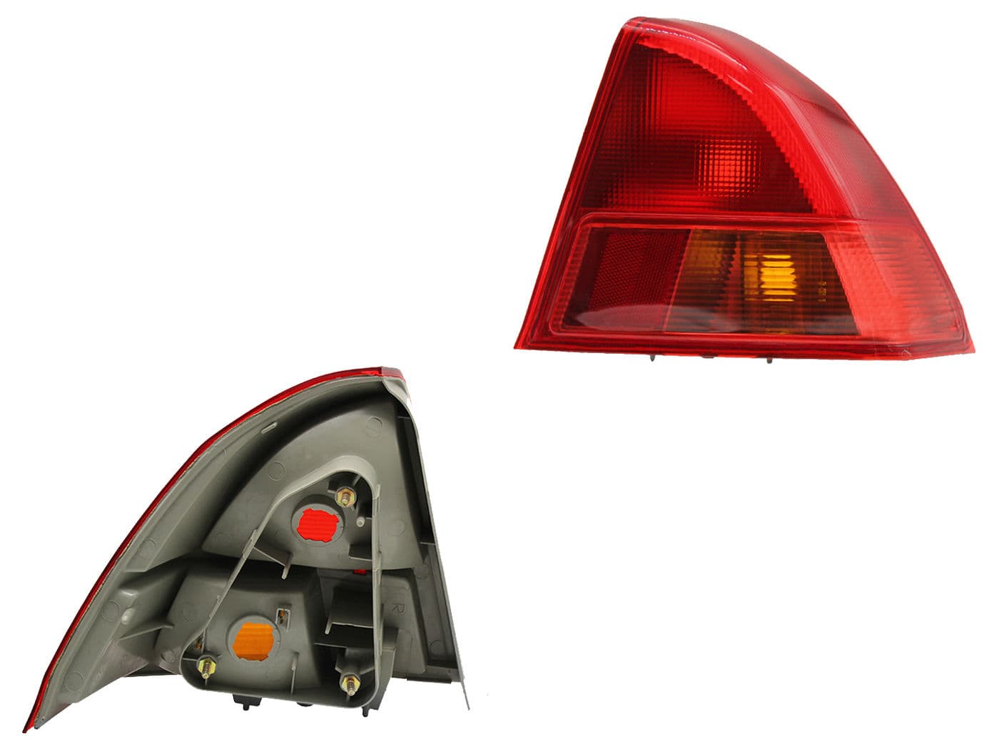 Calavera Derecha Exterior Honda Civic 4 Puertas 2001-2002 Sin Arnés Rojo