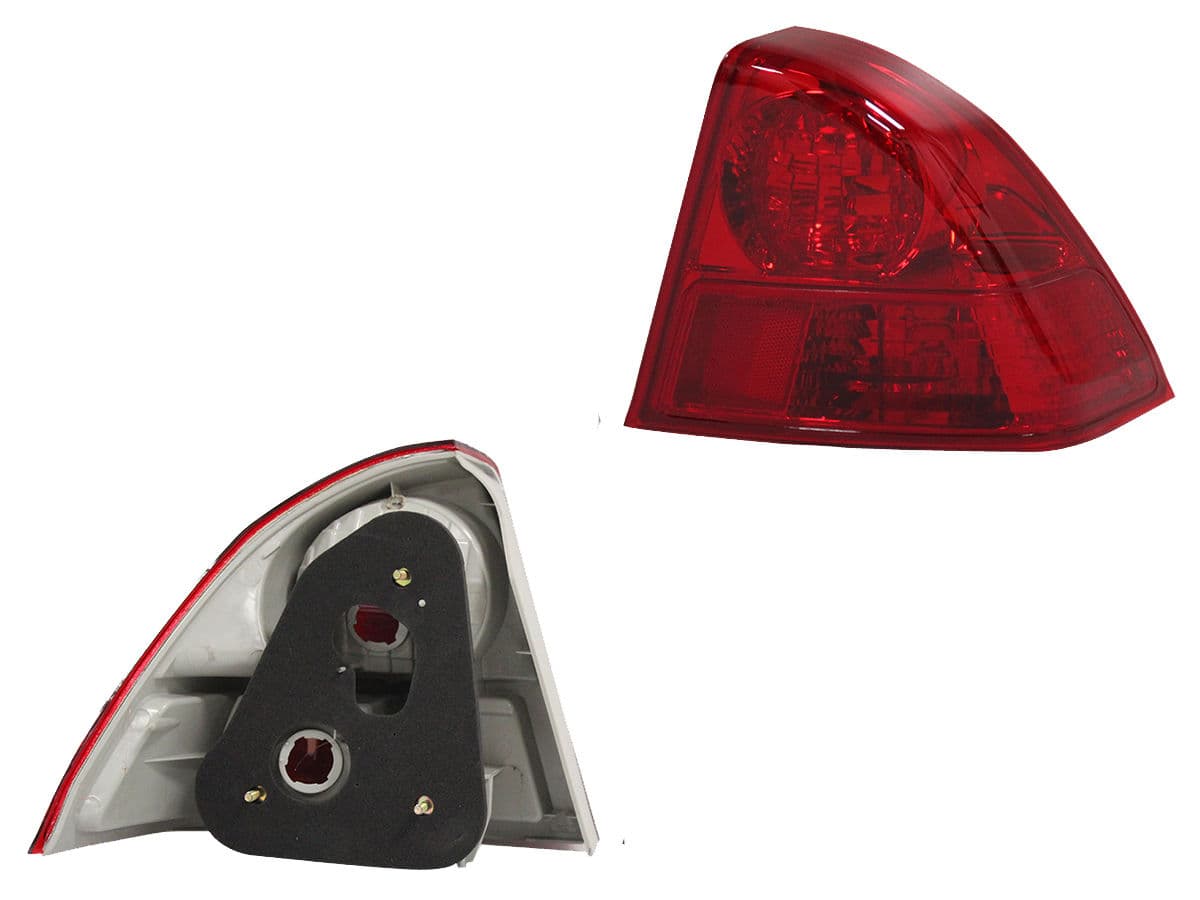 Calavera Derecha Exterior Honda Civic 4 Puertas 2003-2005 Sin Arnés Rojo