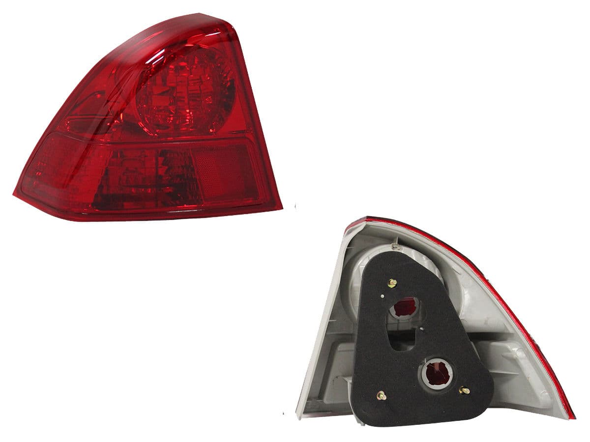 Calavera Izquierda Exterior Honda Civic 4 Puertas 2003-2005 Sin Arnés Rojo
