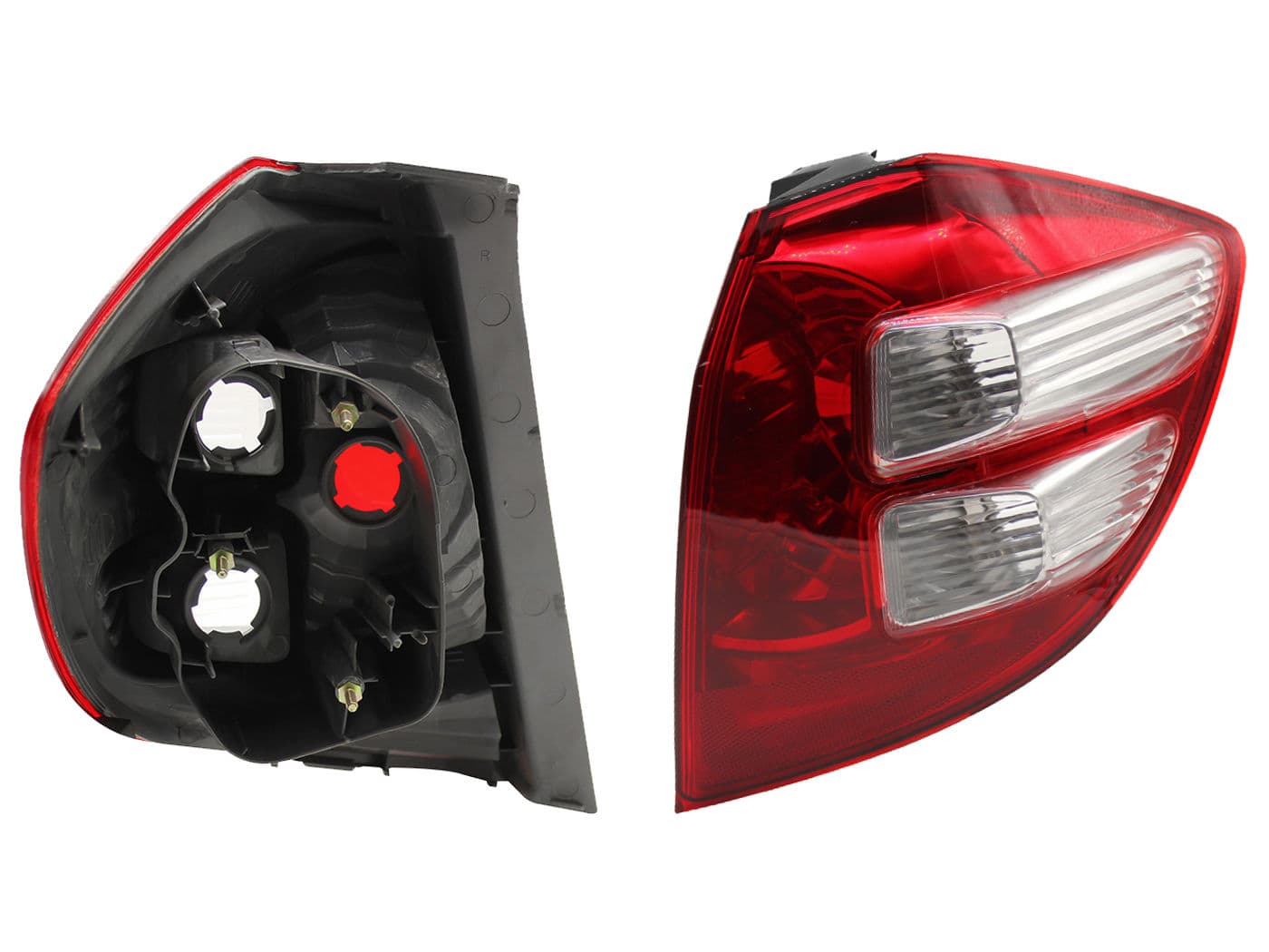 Calavera Derecha Honda FIT 2009-2014 Sin Arnés Rojo Blanco