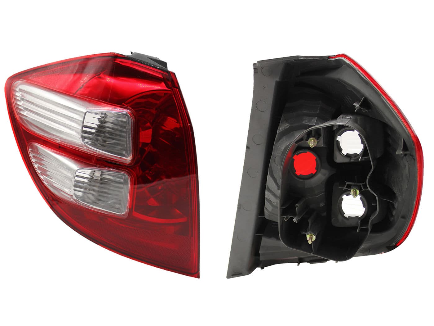 Calavera Izquierda Honda FIT 2009-2014 Sin Arnés Rojo Blanco