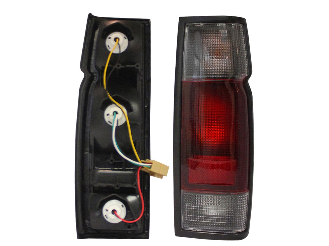 Calavera Derecha Nissan D-21 2002-2007 Con Arnés Rojo Blanco