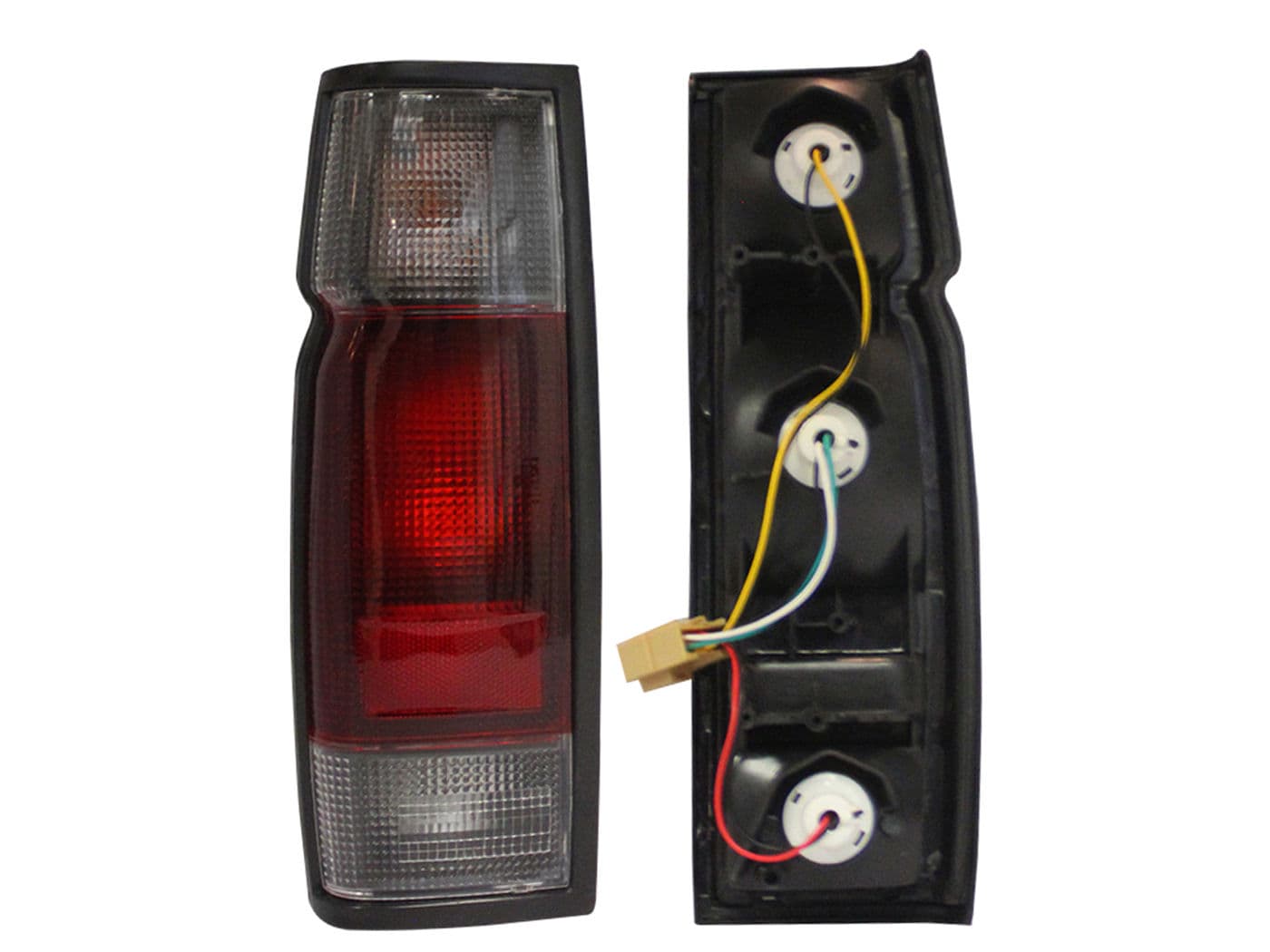 Calavera Izquierda Nissan D-21 2002-2007 Con Arnés Rojo Blanco