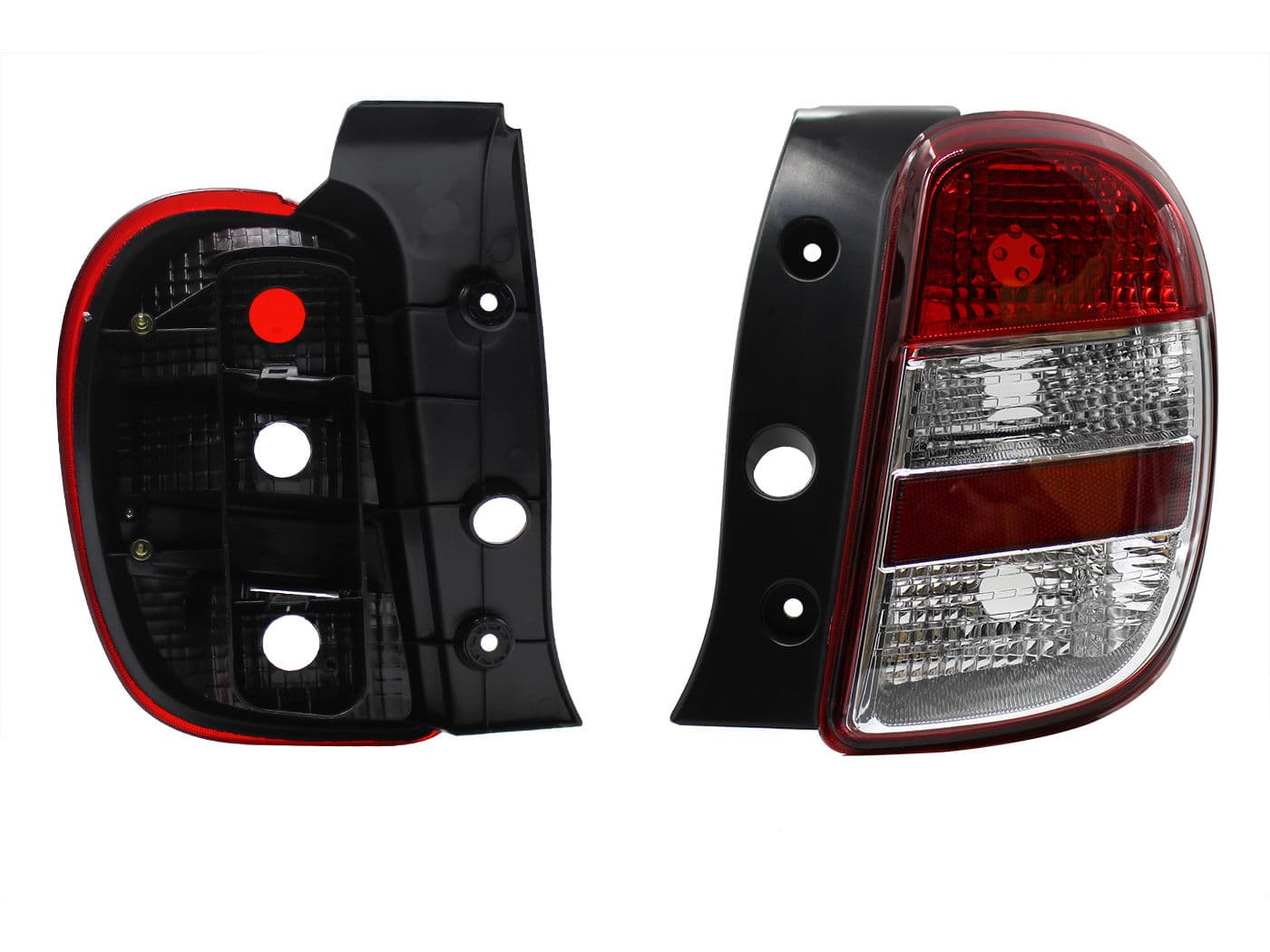 Calavera Derecha Nissan March 2011-2013 Sin Arnés Clara Rojo Blanco