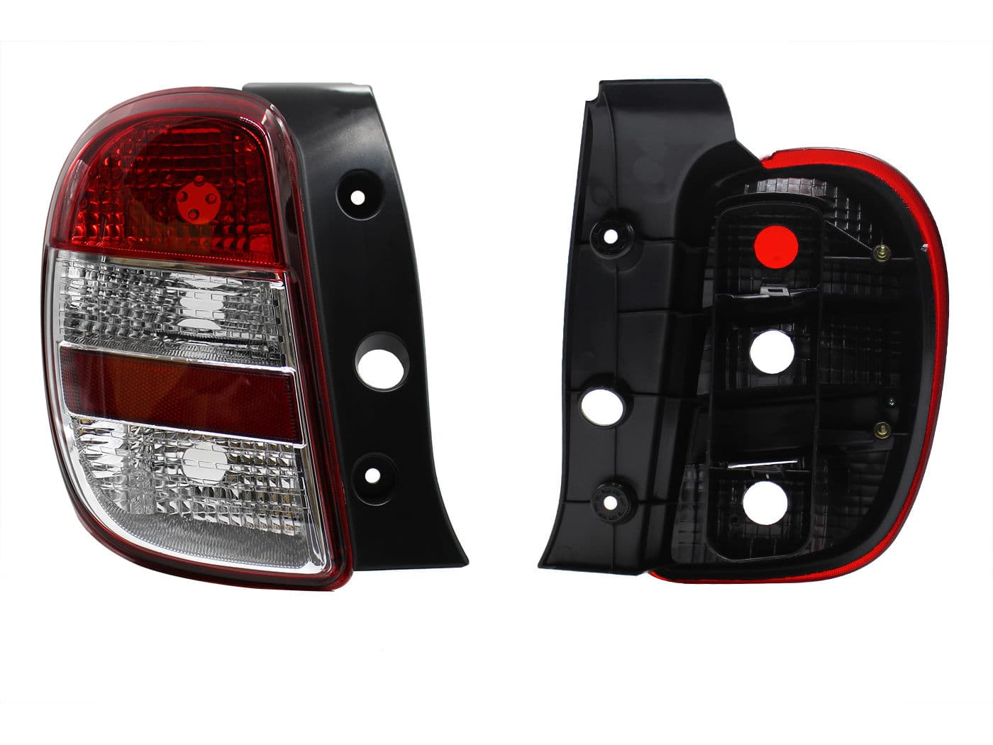 Calavera Izquierda Nissan March 2011-2013 Sin Arnés Clara Rojo Blanco