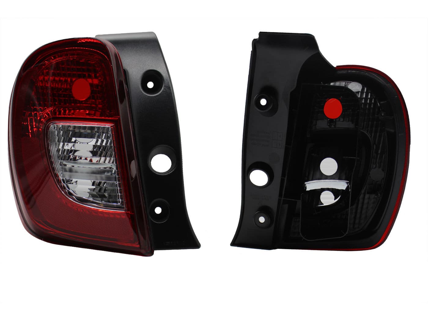 Calavera Izquierda Nissan March 2014-2020 Sin Arnés Clara Rojo Blanco