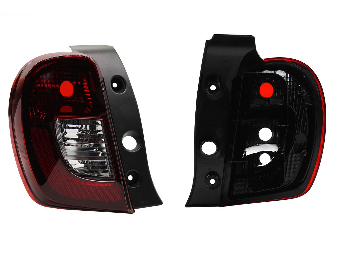 Calavera Izquierda Nissan March SR 2014-2020 Sin Arnés Oscura Rojo Blanco