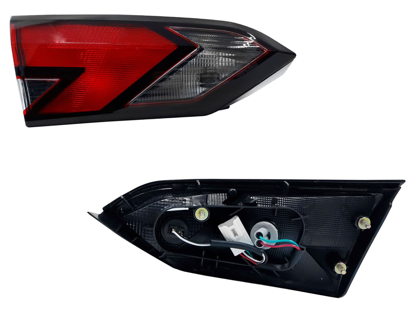 Calavera Izquierda Interior Nissan Versa 2020-2025 Con Arnés Oscura Filo Negro Rojo Blanco